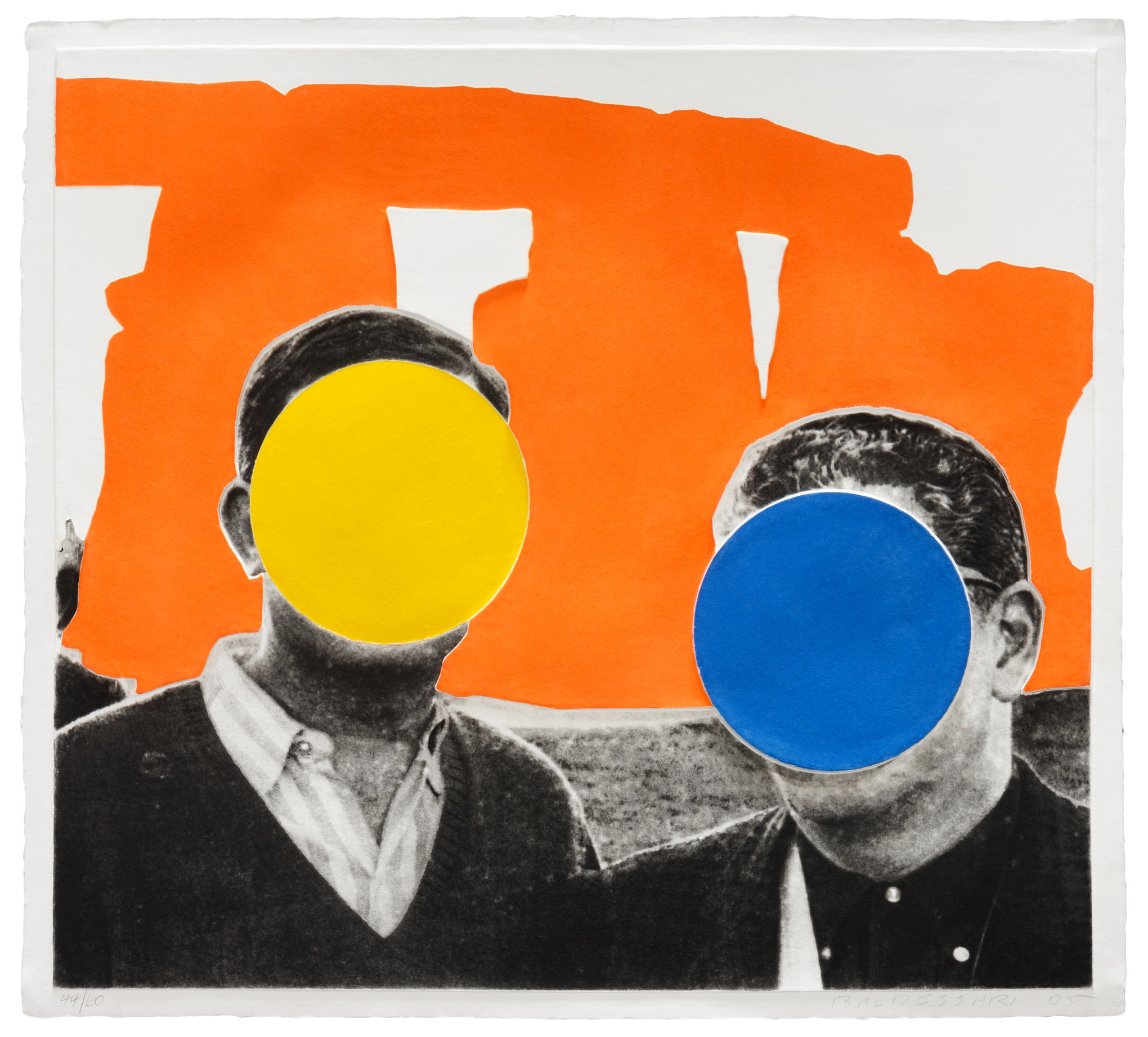 Stonehenge (With Two Persons) Orange by John Baldessari