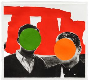 Stonehenge (With Two Persons) Red by John Baldessari at Mixografia