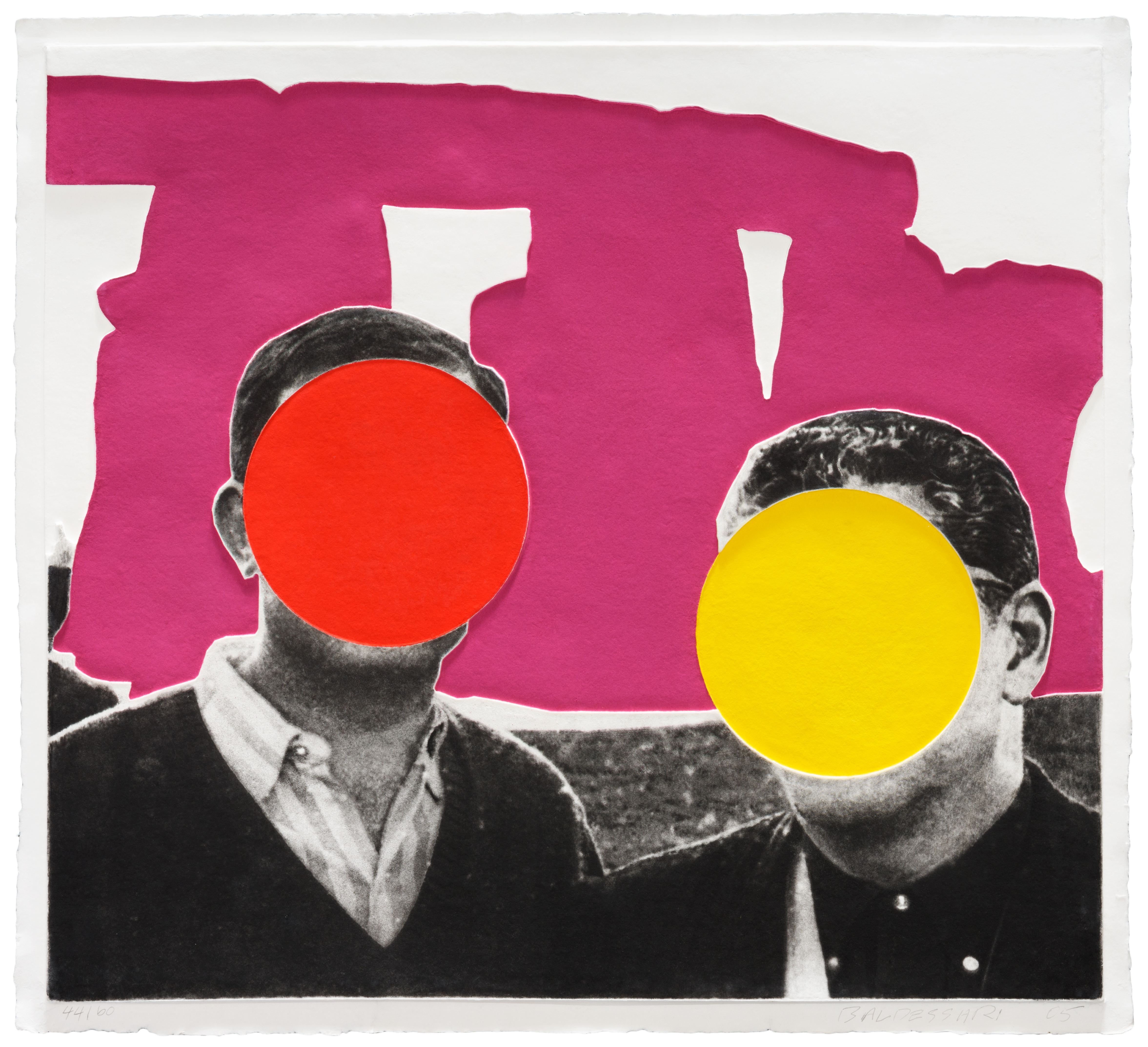 Stonehenge (With Two Persons) Violet by John Baldessari