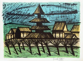Temple To-ji,Kyoto by Bernard Buffet at Epicentrum Art Gallery
