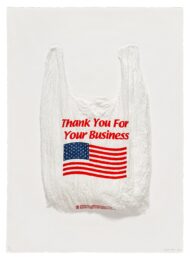 Thank You For Your Business Plastic Bag by Analia Saban at Mixografia