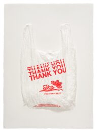 Thank You Thank You Thank You Thank You The Very Best Plastic Bag by Analia Saban at Mixografia