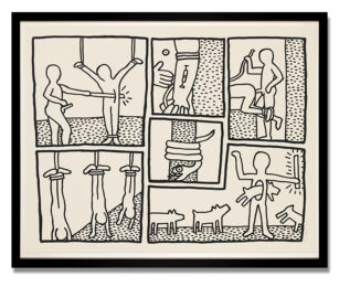 The Blueprint Drawings (5) by Keith Haring at Taglialatella Galleries
