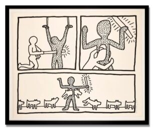 The Blueprint Drawings (9) by Keith Haring at Taglialatella Galleries