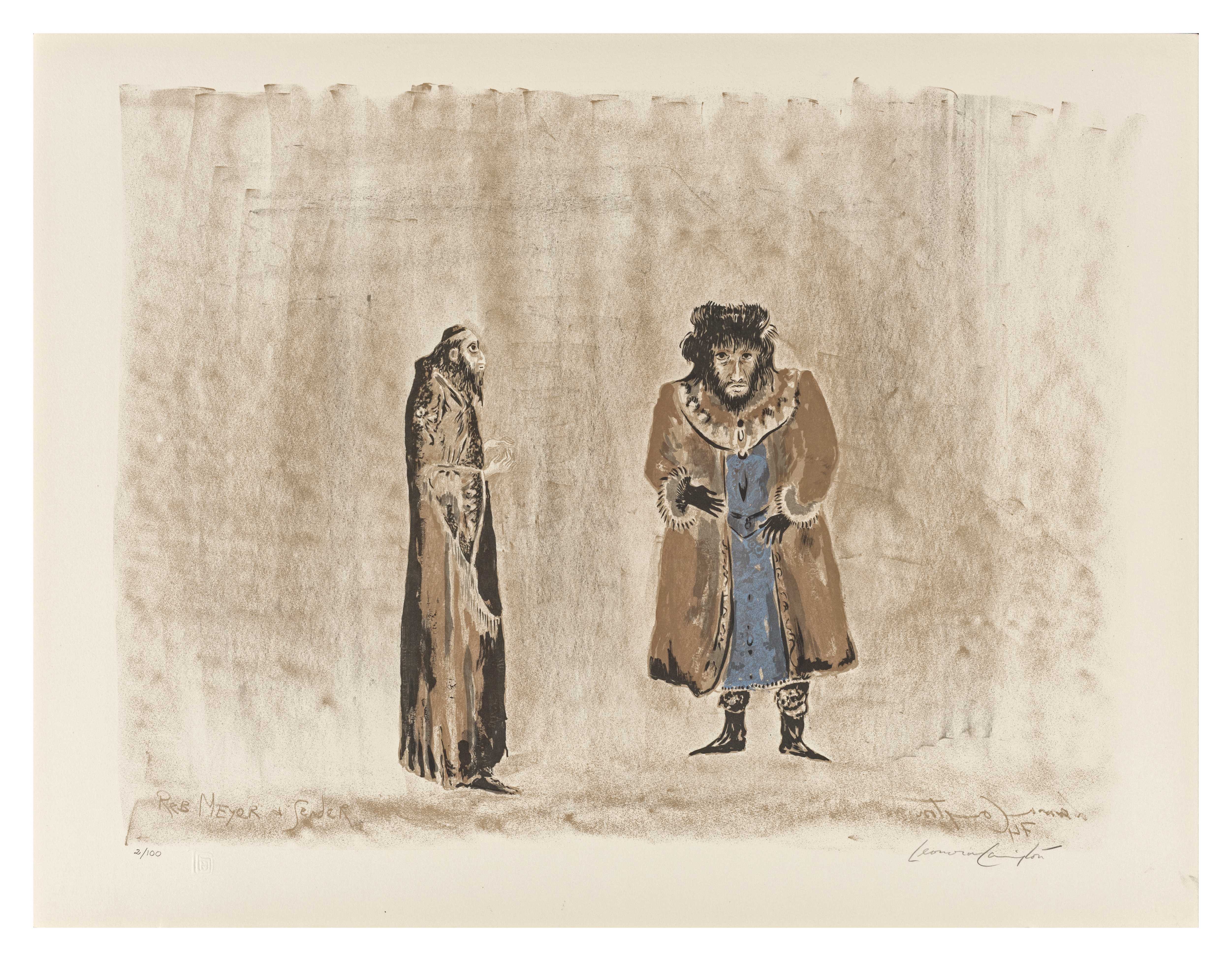 The Dybbuk: Reb Meyer and Sender by Leonora Carrington