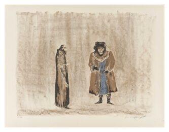 The Dybbuk: Reb Meyer and Sender by Leonora Carrington at Mixografia