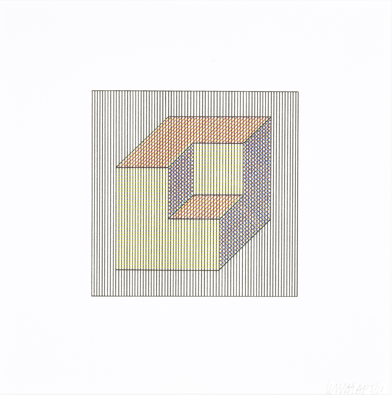 Twelve Forms Derived From a Cube 15 by Sol LeWitt