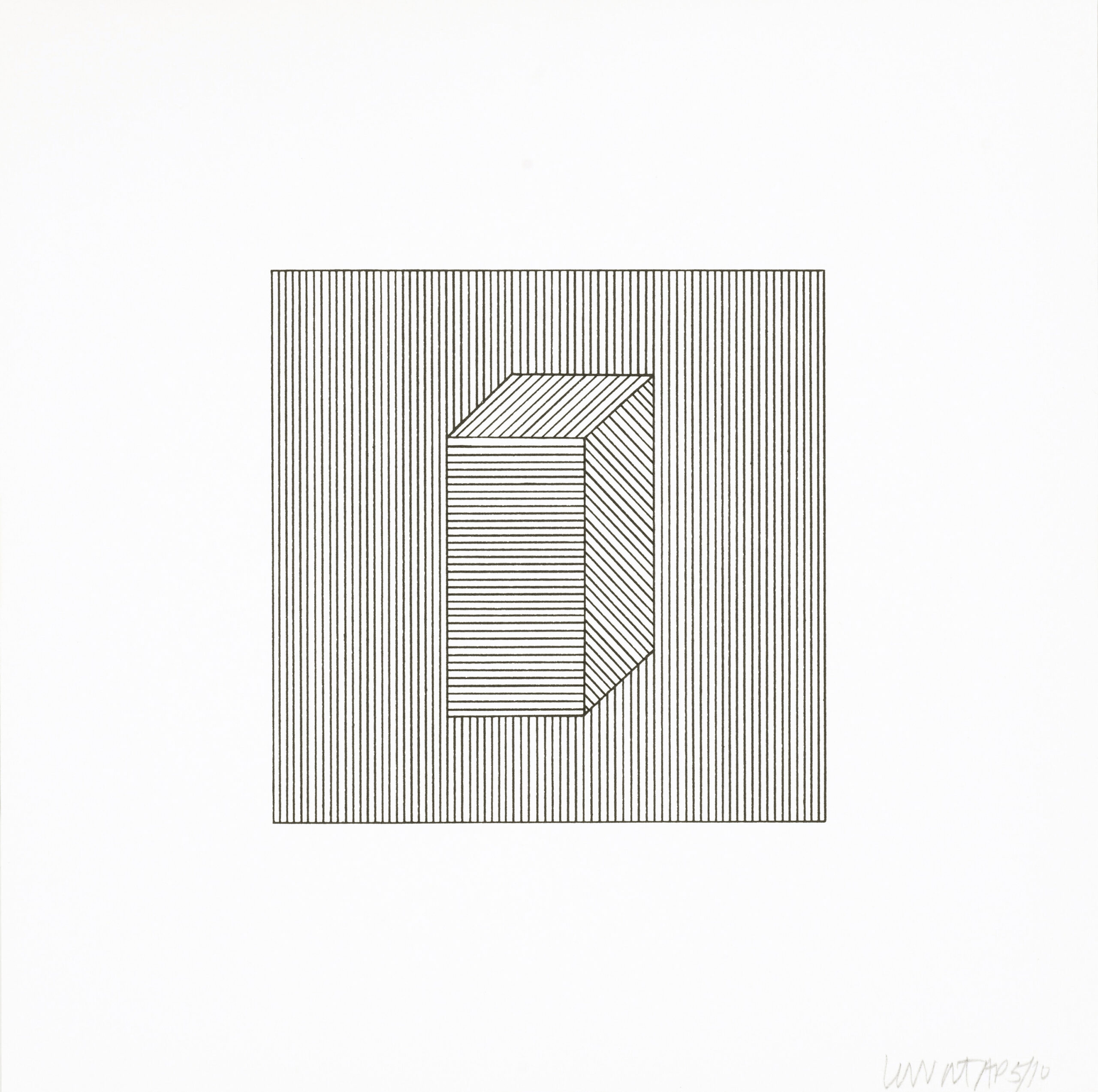 Twelve Forms Derived From a Cube 28 by Sol LeWitt