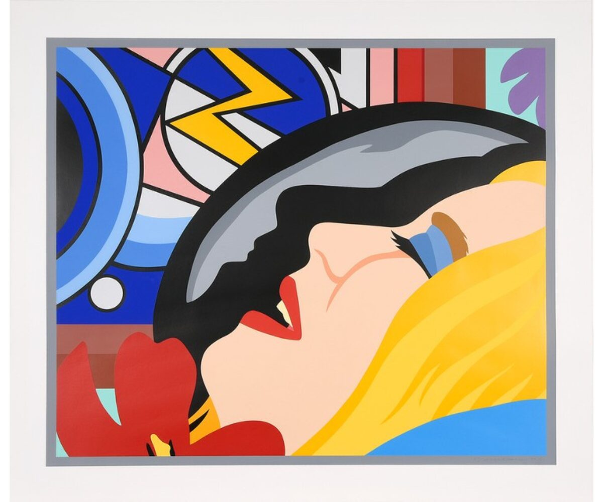 Bedroom Face with Lichtenstein by Tom Wesselmann