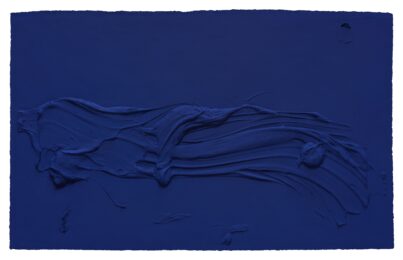 Untitled (Prussian Blue) by Jason Martin at Mixografia