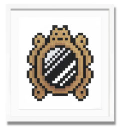 Versailles (Black) by Invader at Taglialatella Galleries