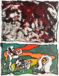 Vulcanologies 2 by Pierre Alechinsky at Epicentrum Art Gallery
