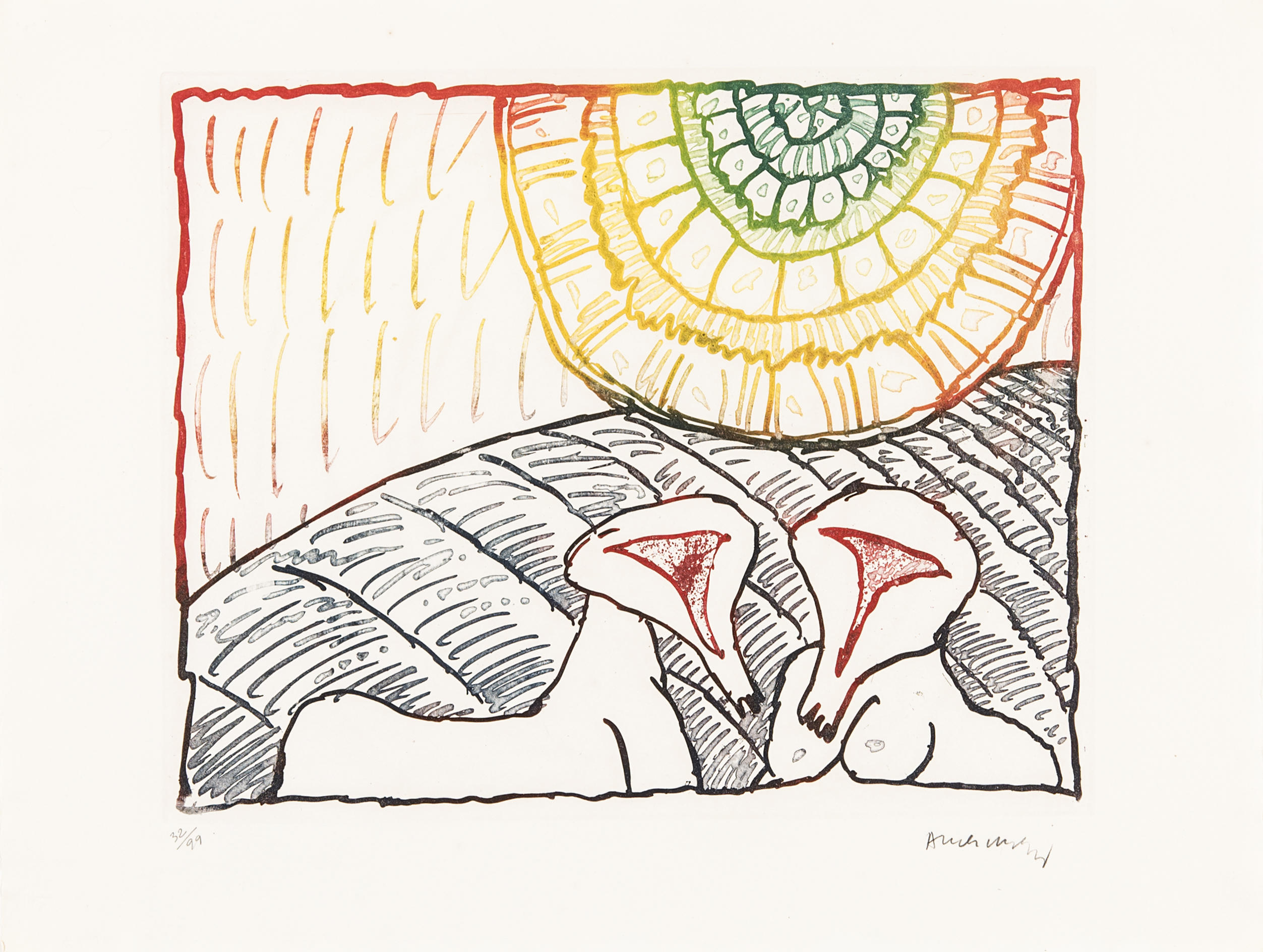 Astres et désastres IV by Pierre Alechinsky