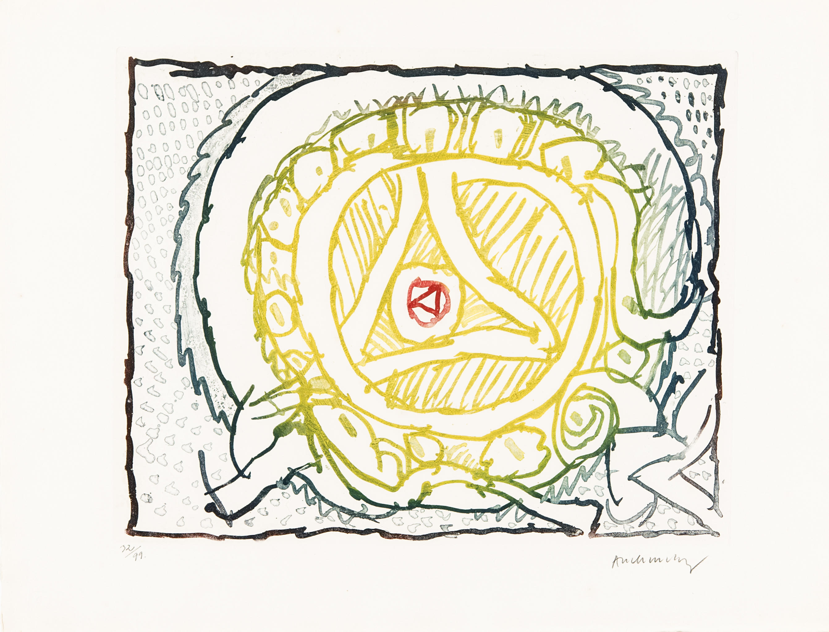 Astres et désastres VIII by Pierre Alechinsky