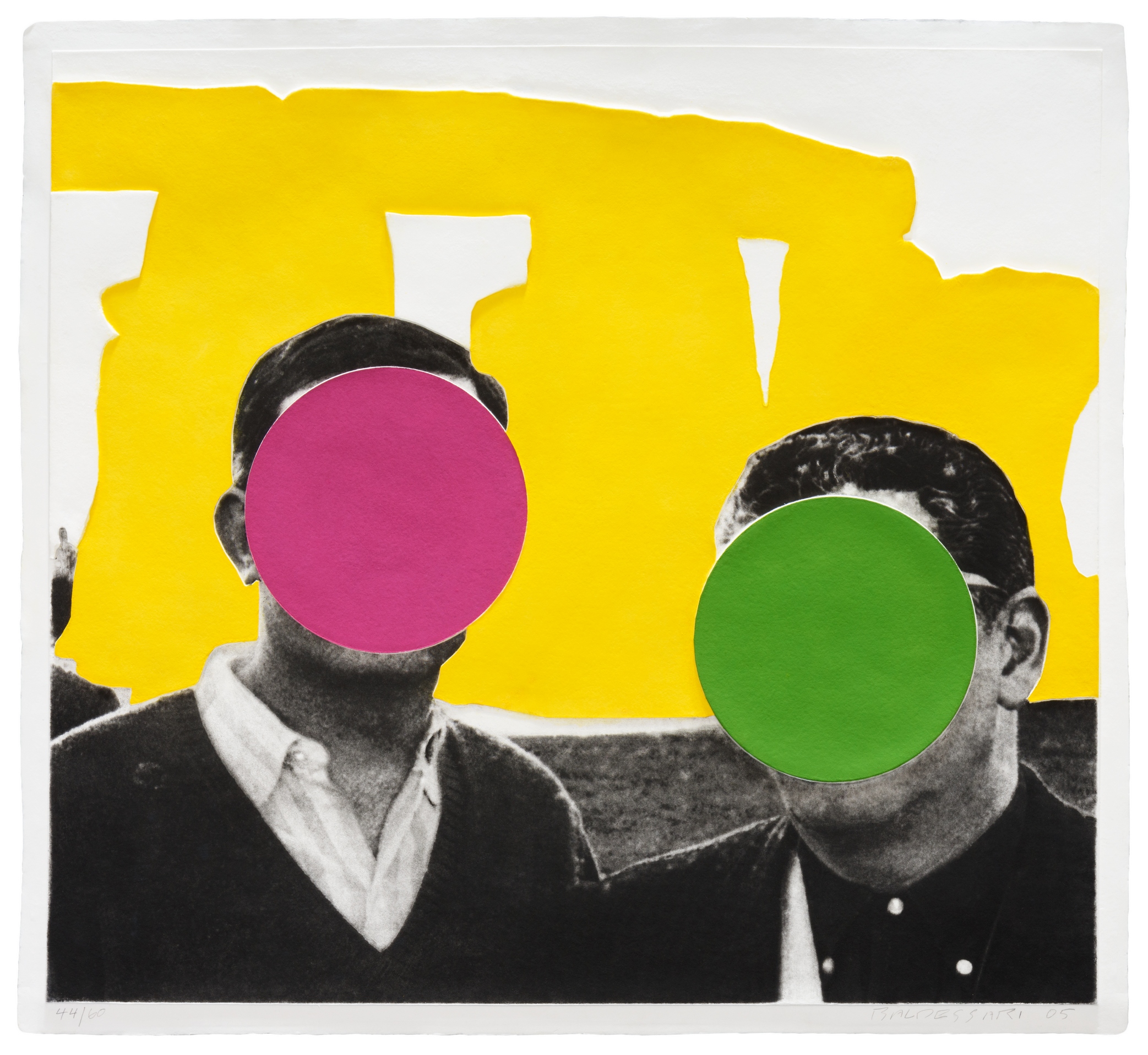 Stonehenge (With Two Persons) Yellow by John Baldessari