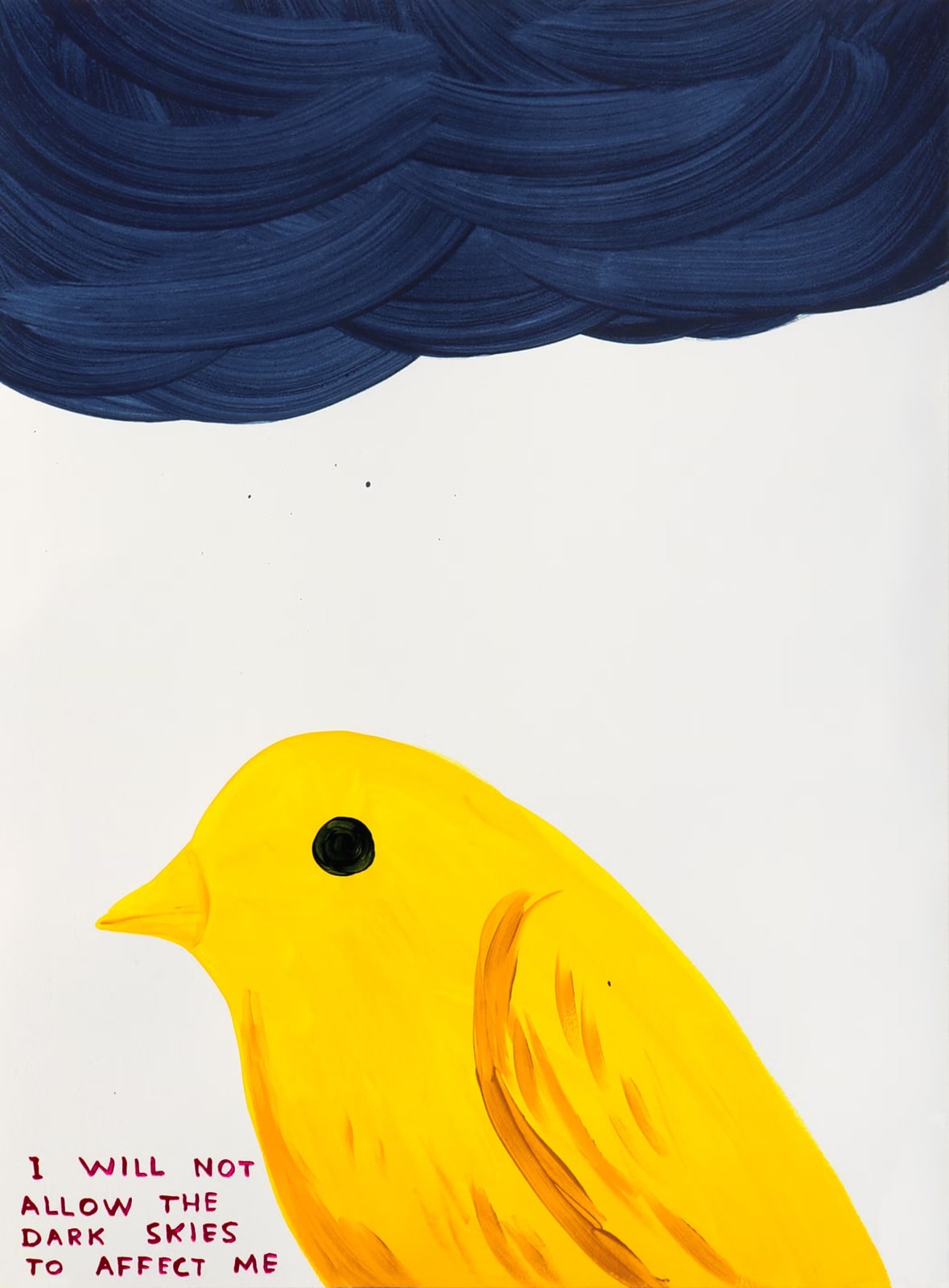 I Will Not Allow The Dark Skies To Affect Me by David Shrigley