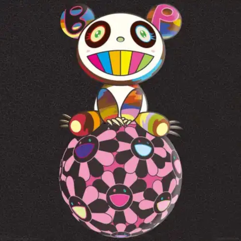 BLACKPINK Pandakashi (Black) by Takashi Murakami