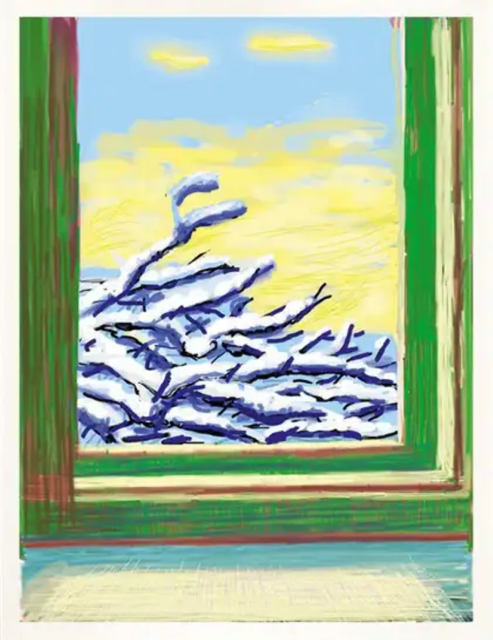 iPhone drawing ‘No. 610’, 23rd December 2010 – 2019 by David Hockney