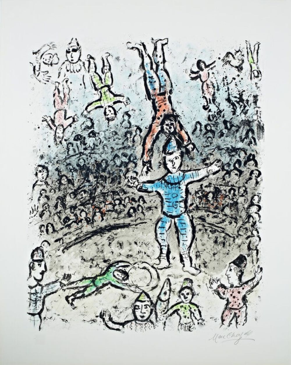 The Acrobats by Marc Chagall