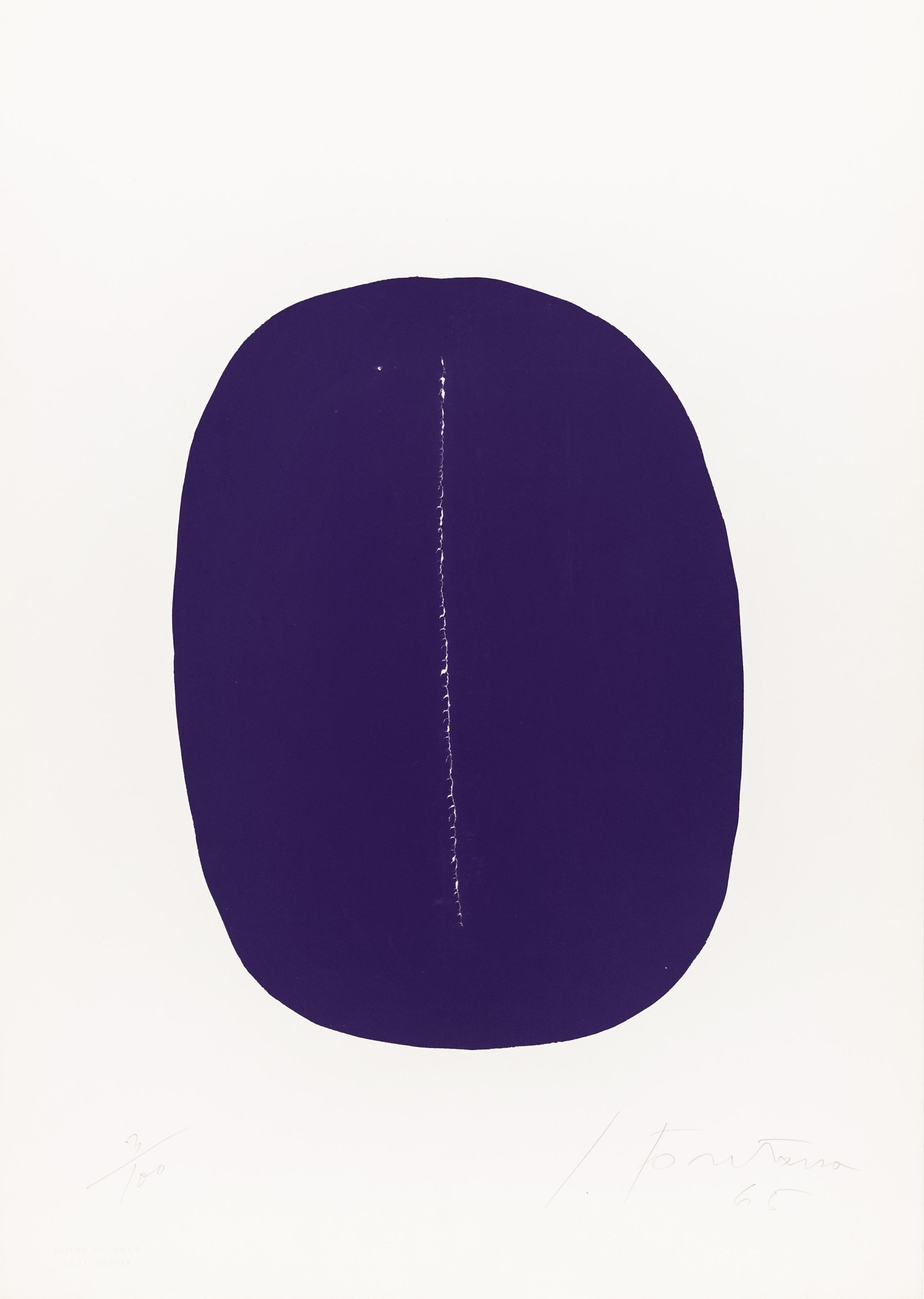 Concetto Spaziale S-2 by Lucio Fontana