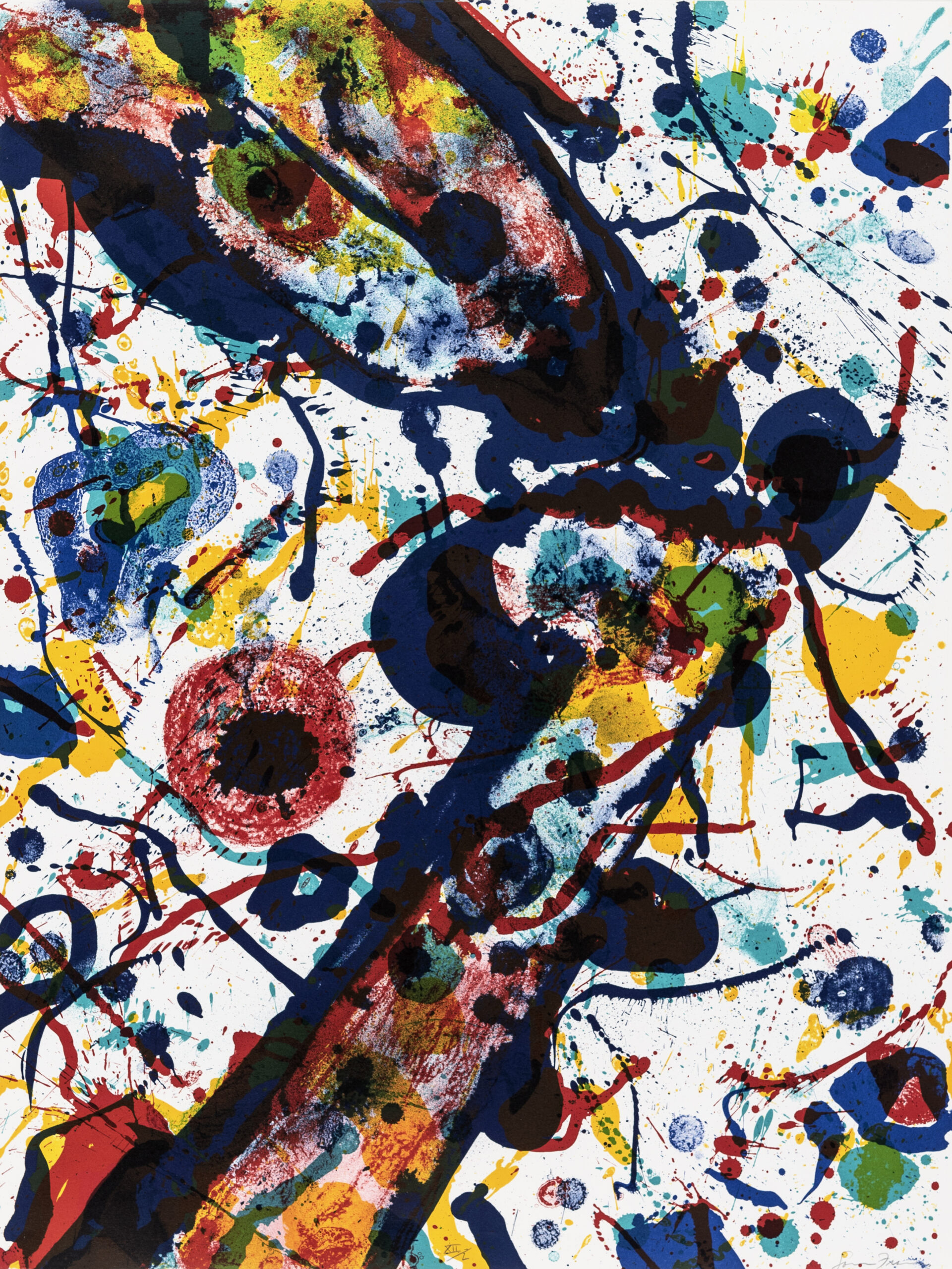 Untitled (Poèmes dans le ciel) L – 269 by Sam Francis