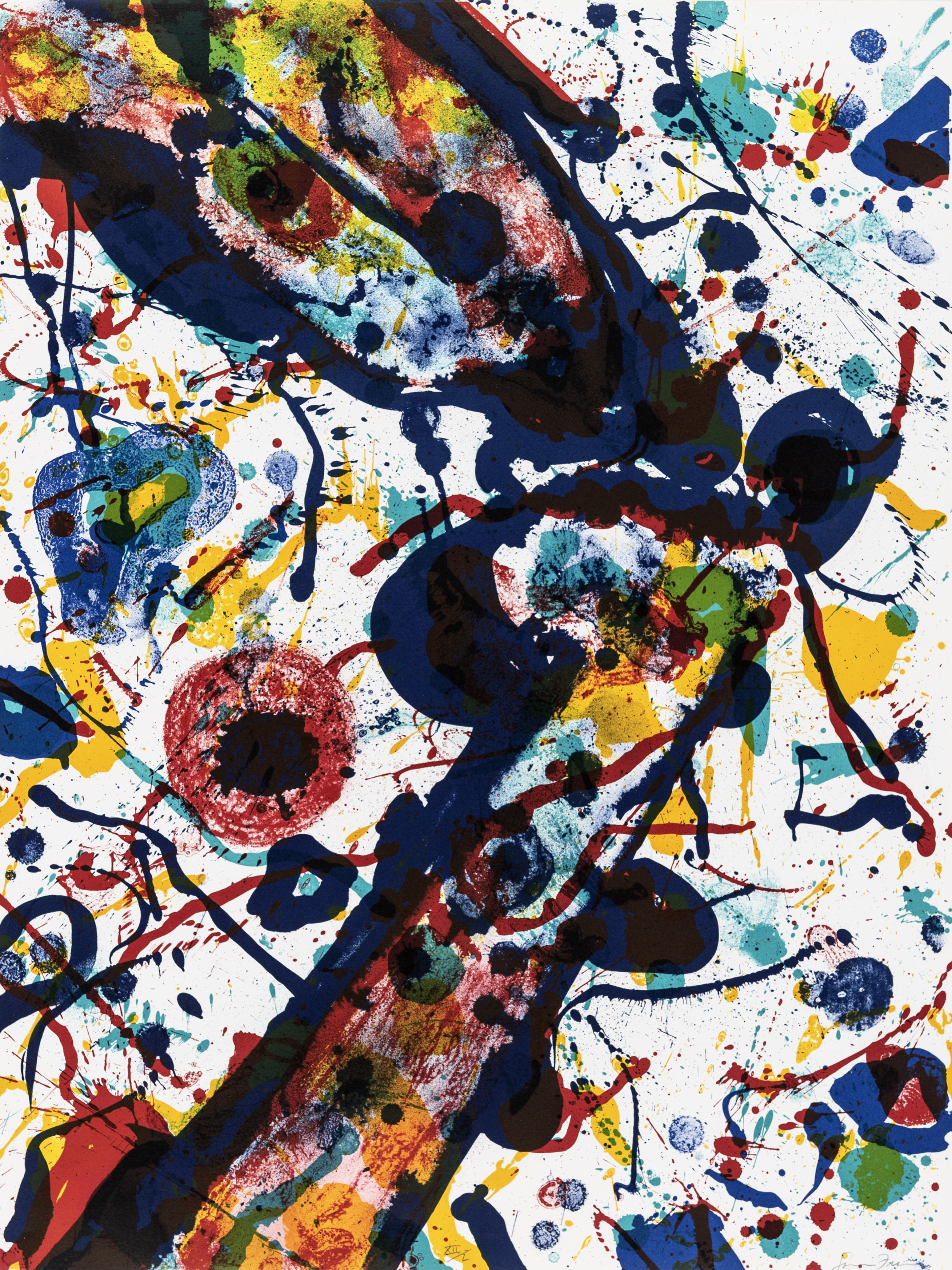 Untitled (Poèmes dans le ciel) L – 269 by Sam Francis