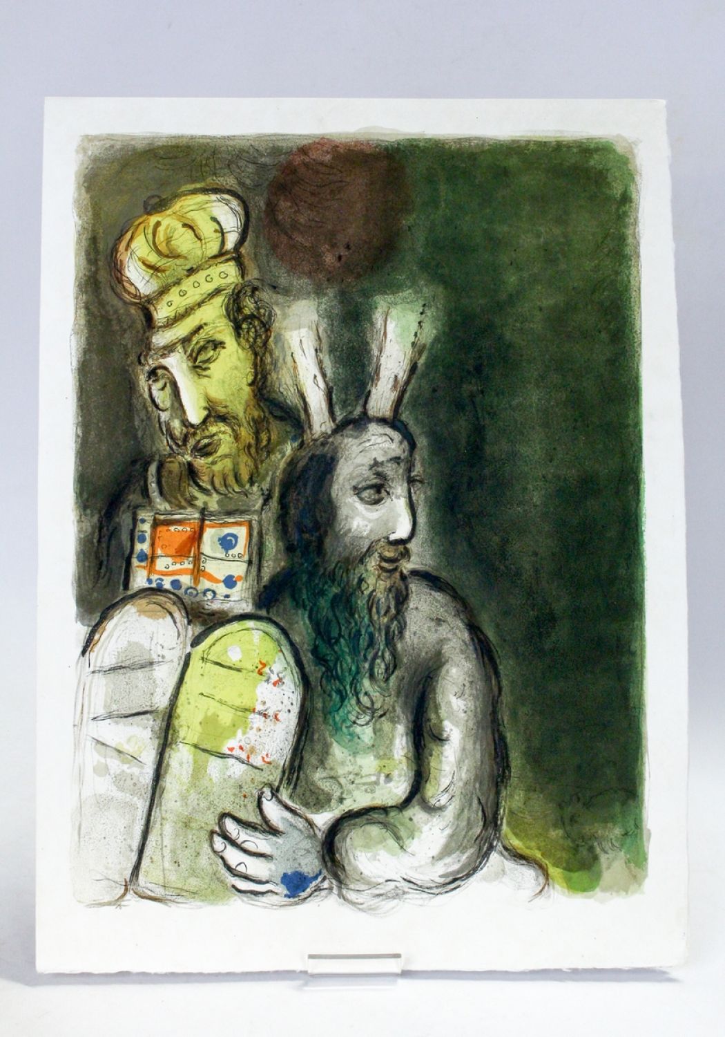 Moreover they made garments of ministration to minister in the Sanctuarie… by Marc Chagall