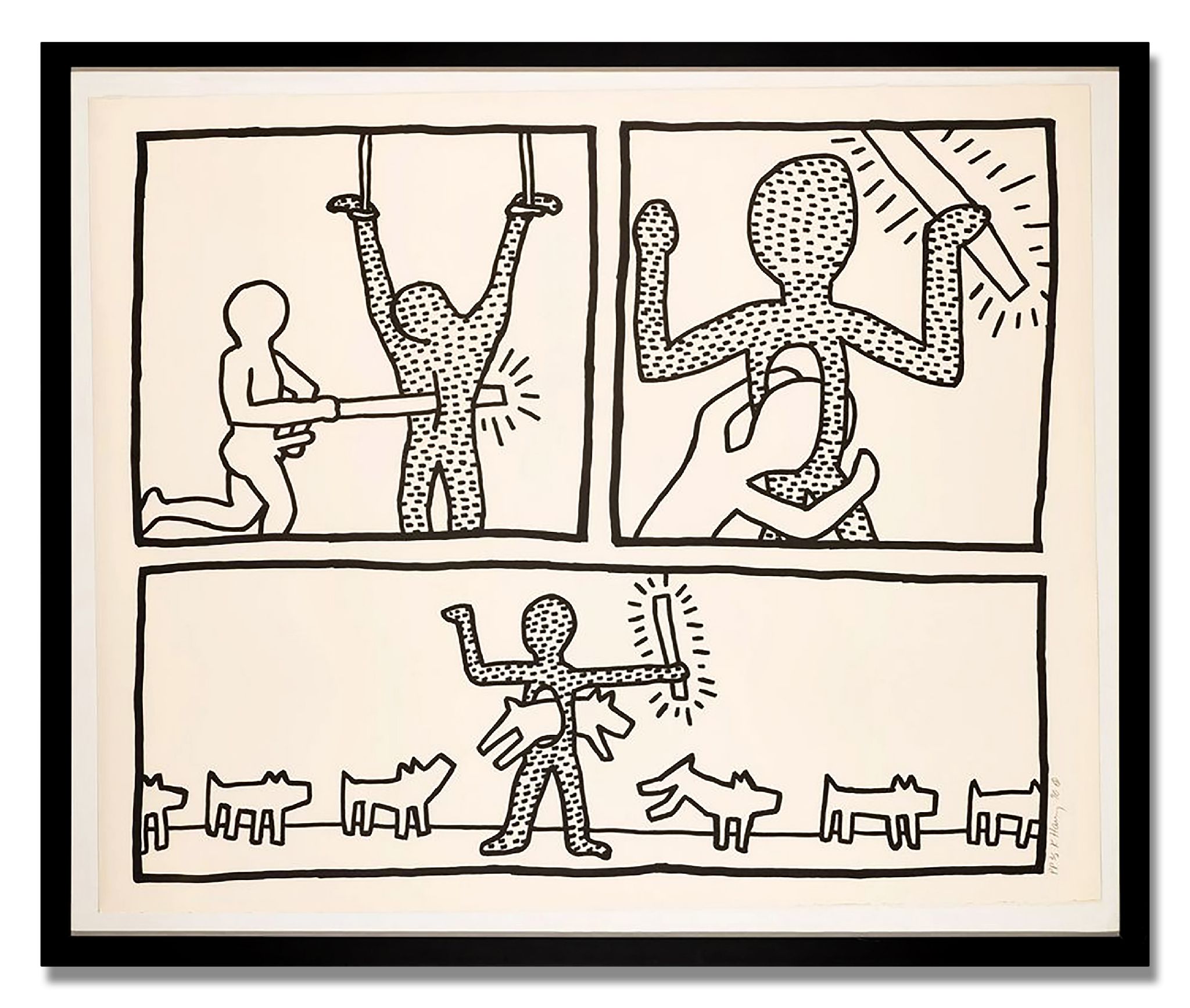 The Blueprint Drawings (9) by Keith Haring