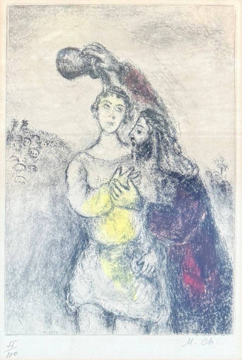 Onction de Saül by Marc Chagall