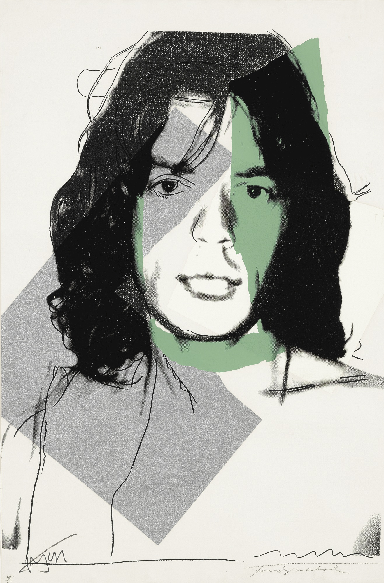 Mick Jagger Fs Ii.138 by Andy Warhol