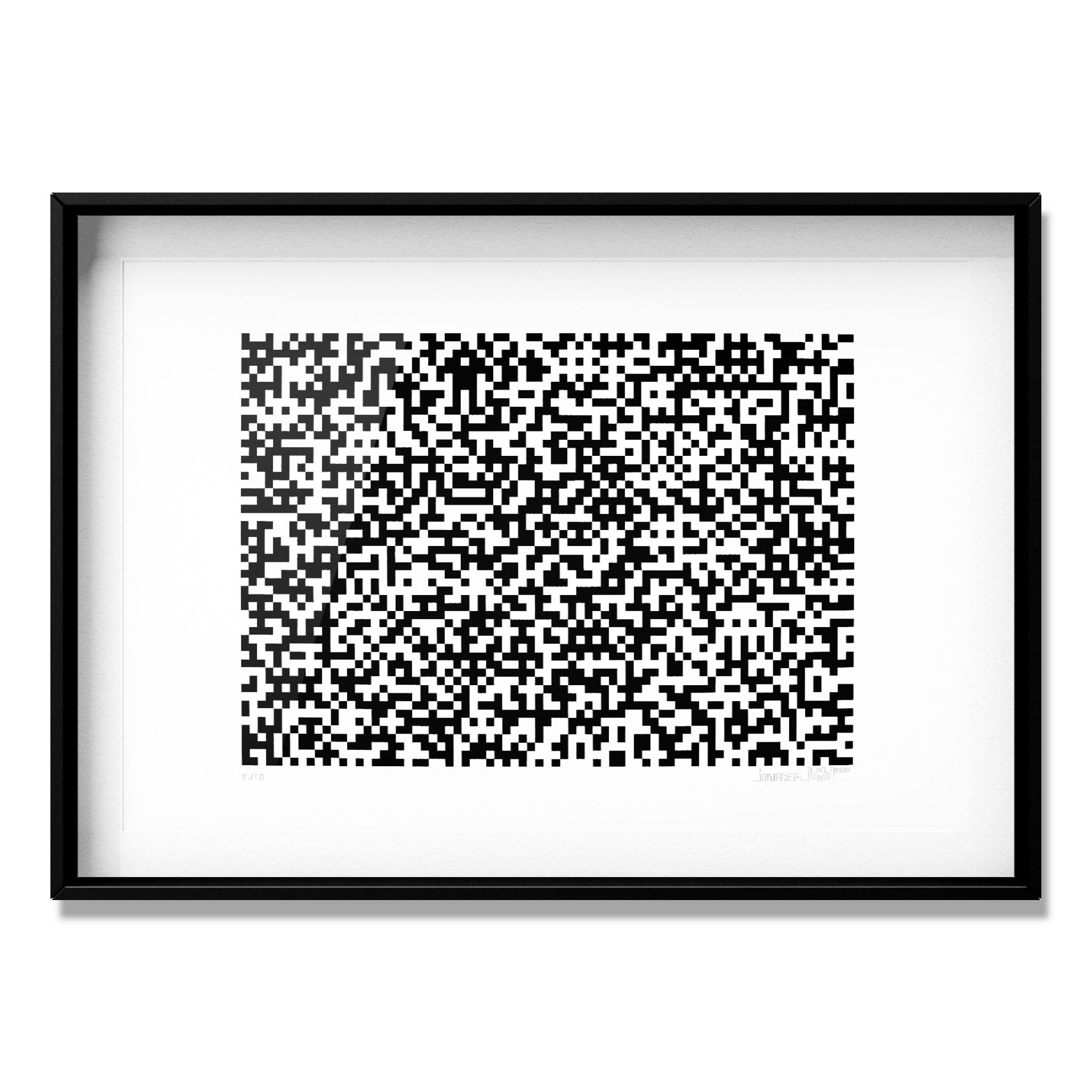 Binary Code (Black) by Invader