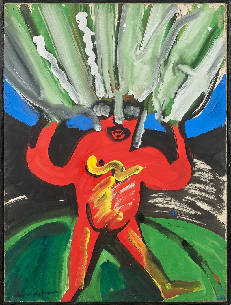Personnage flambant by Bengt Lindstrom