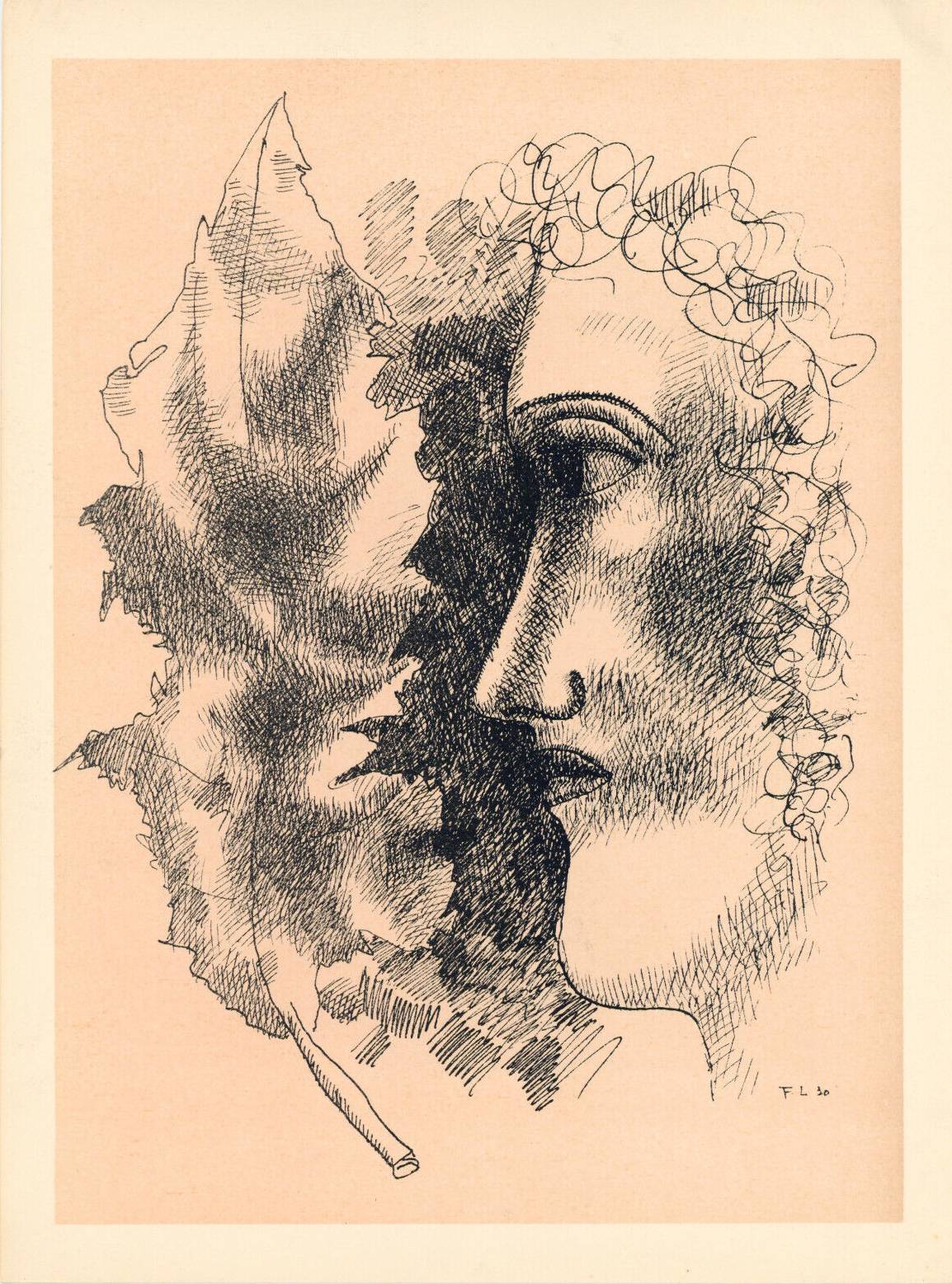 Head and Leaf by Fernand Leger
