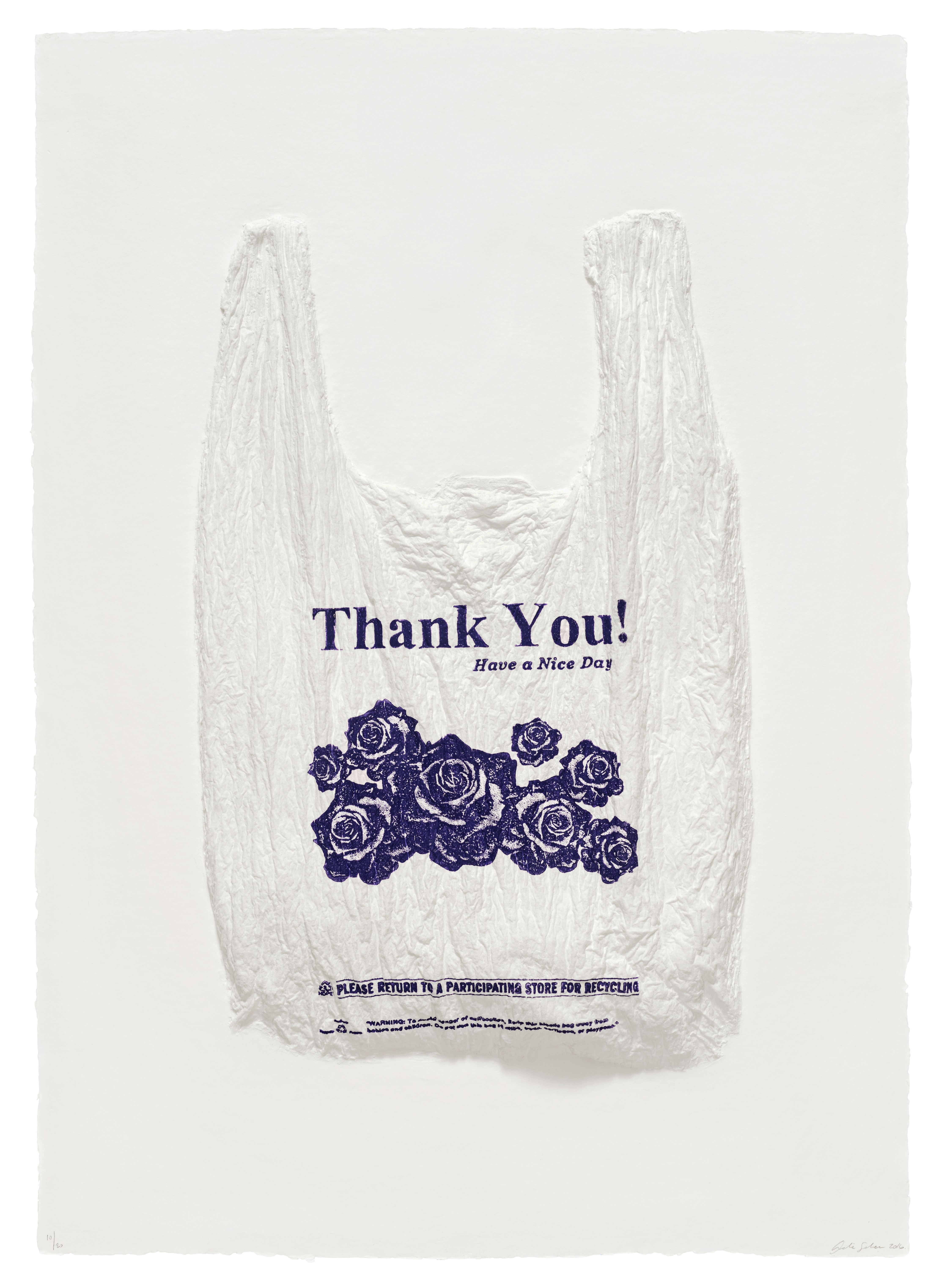 Thank You! Have a Nice Day Plastic Bag by Analia Saban