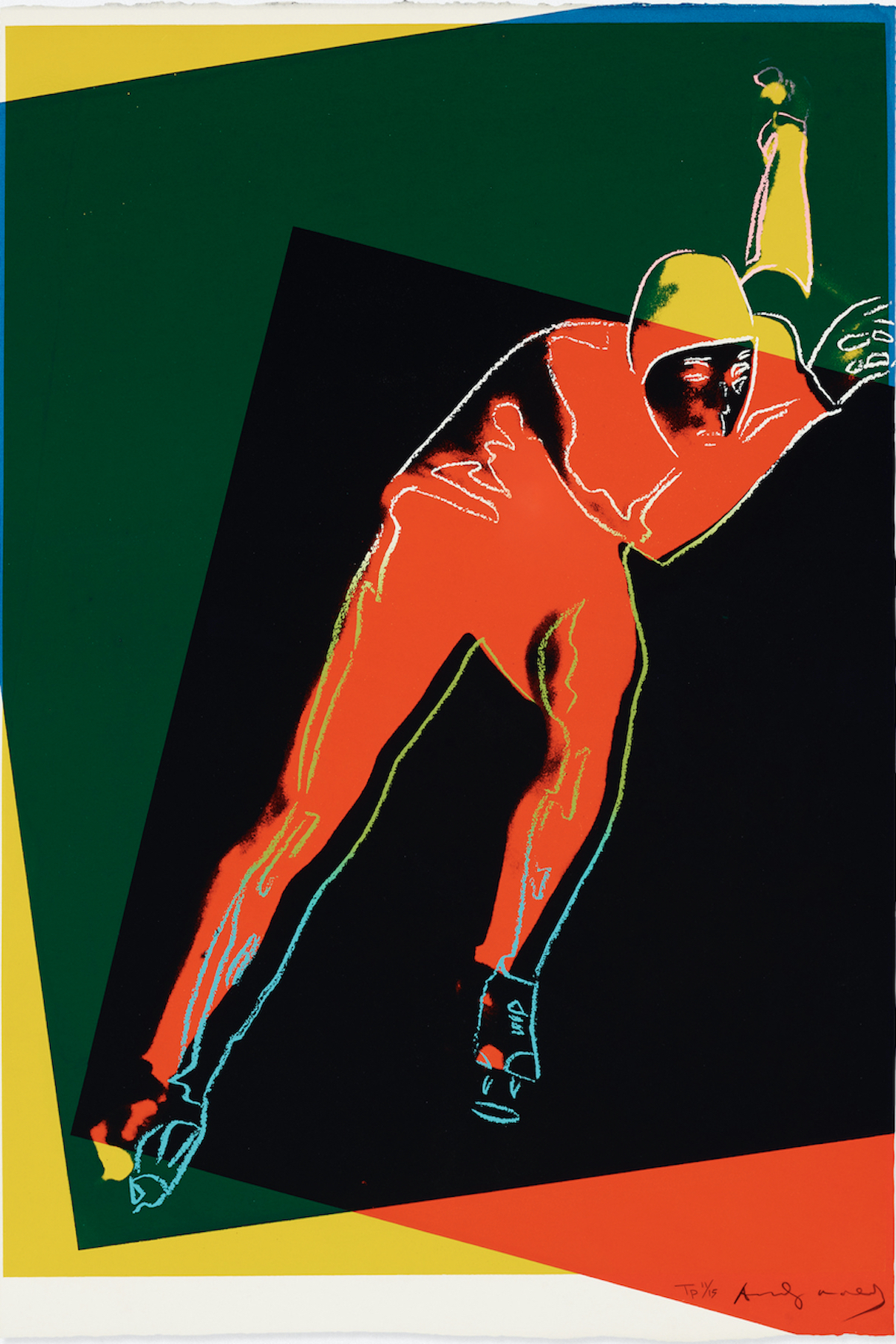 Speed Skater 303 (Trial Proof) by Andy Warhol