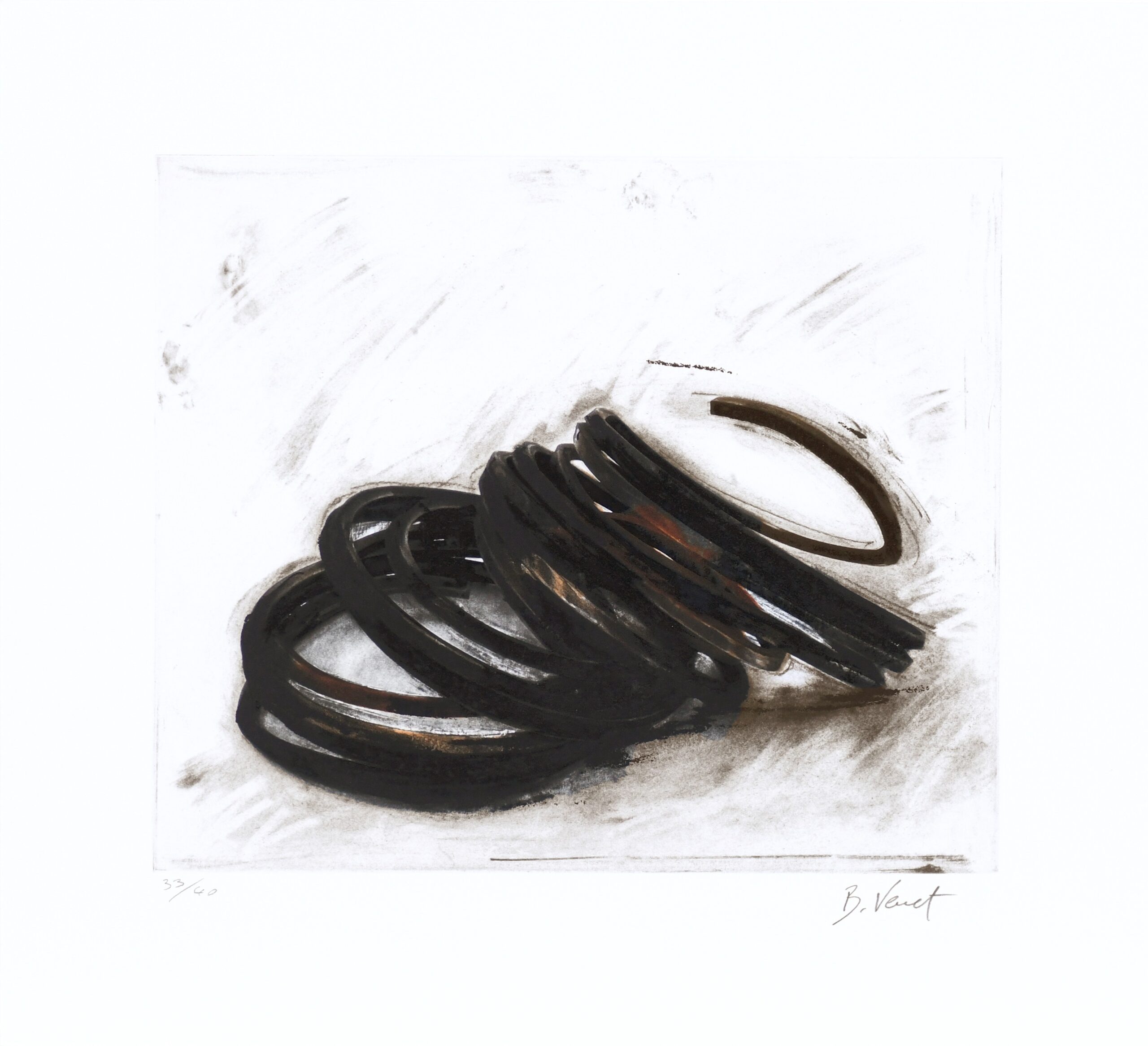 Effondrement – Indeterminate Lines 04 by Bernar Venet