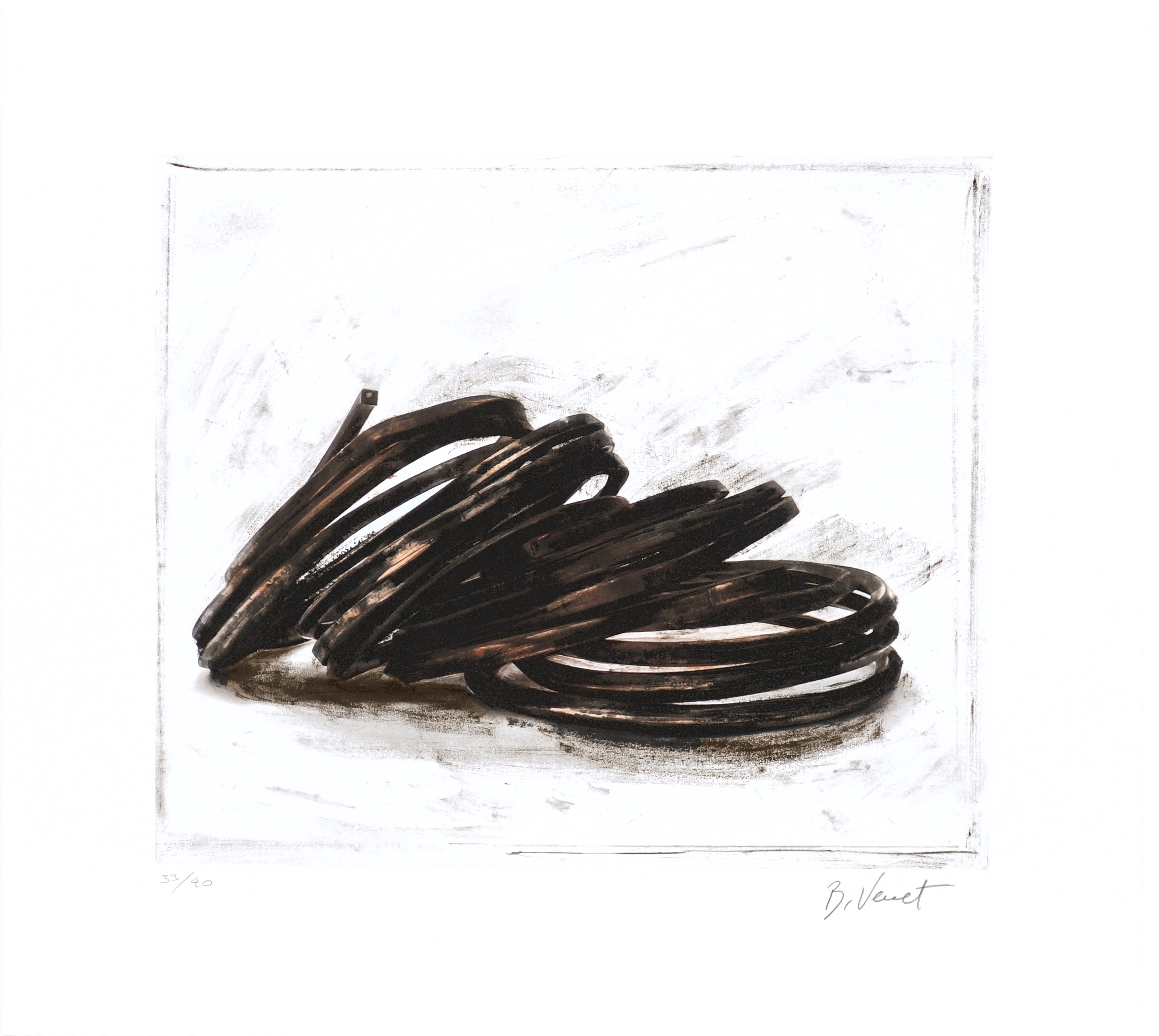 Effondrement – Indeterminate Lines 06 by Bernar Venet