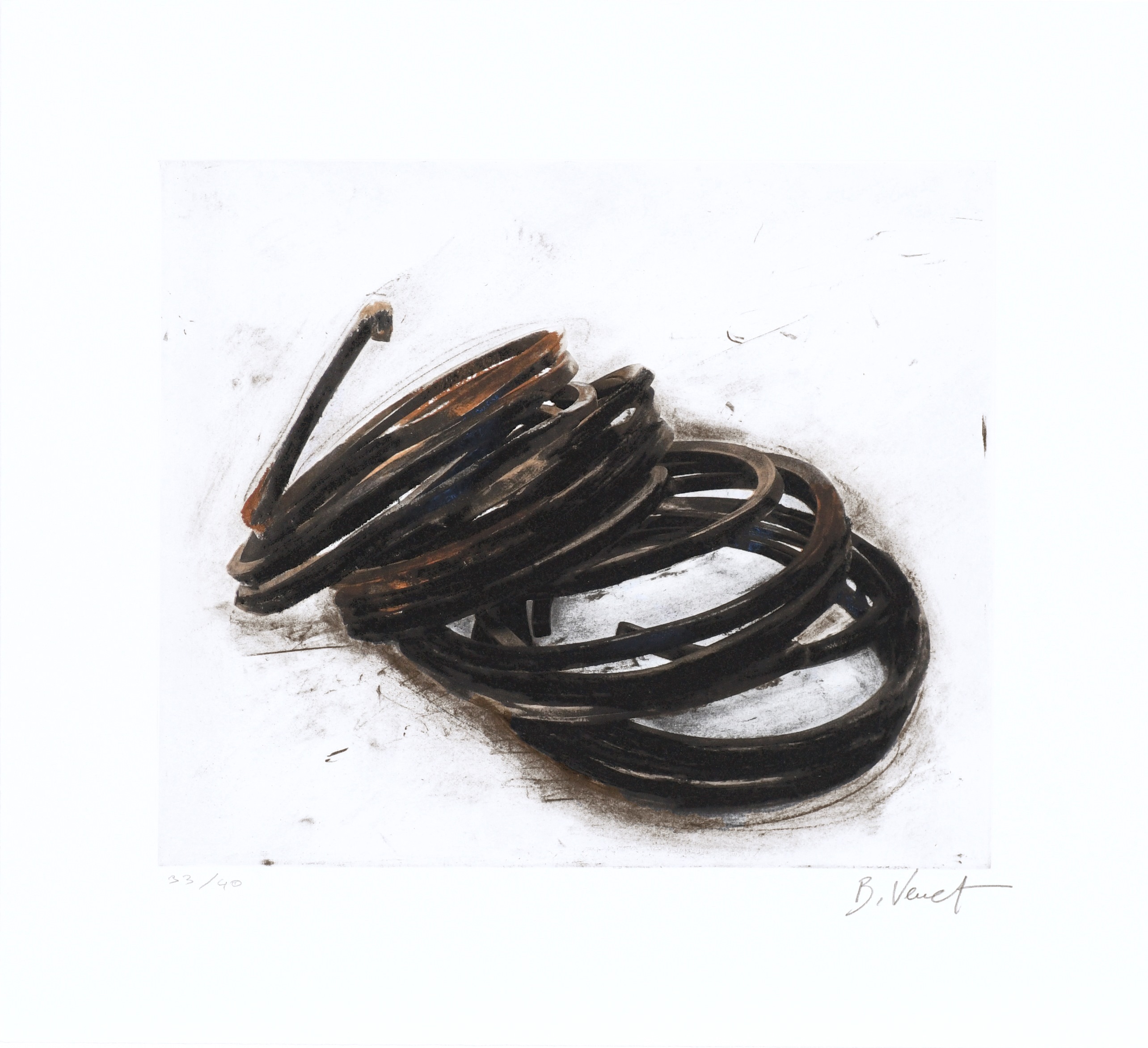 Effondrement – Indeterminate Lines 05 by Bernar Venet