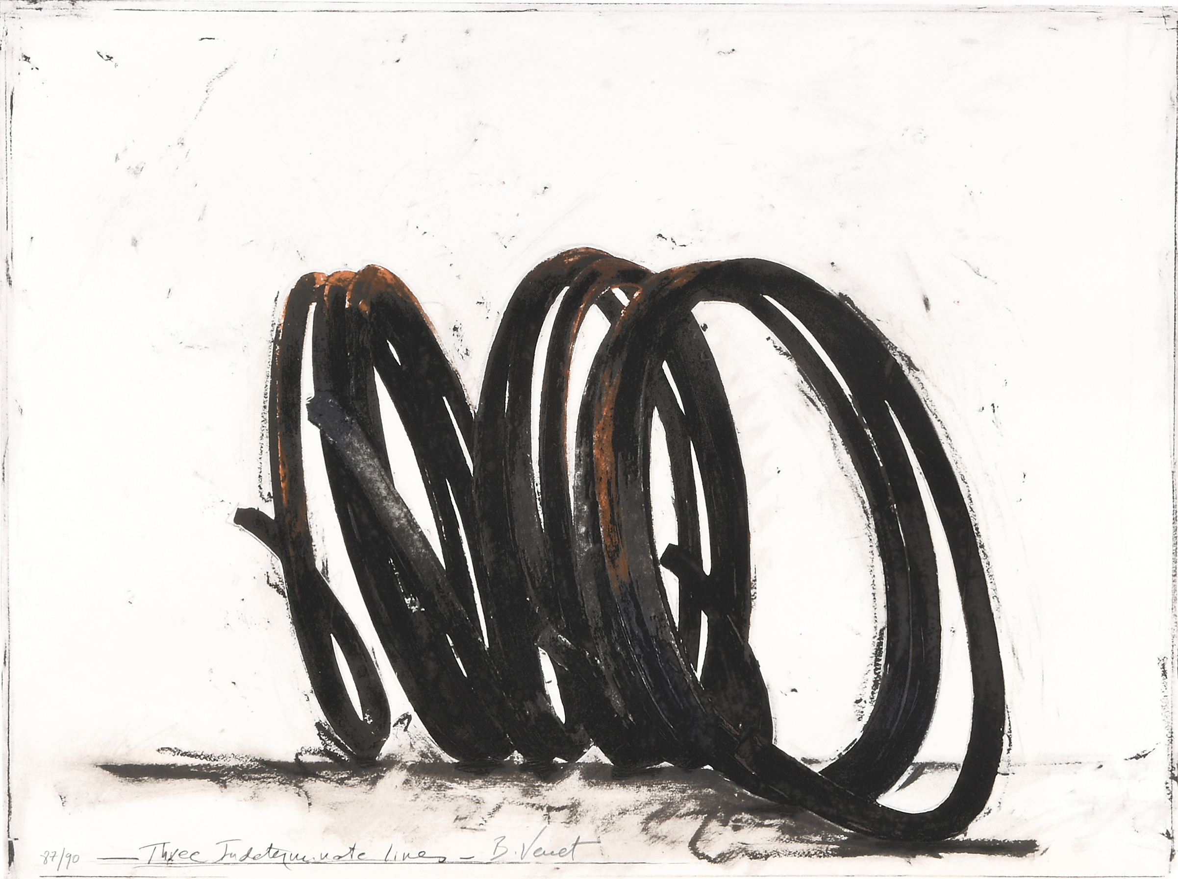 Three Indeterminate Lines by Bernar Venet