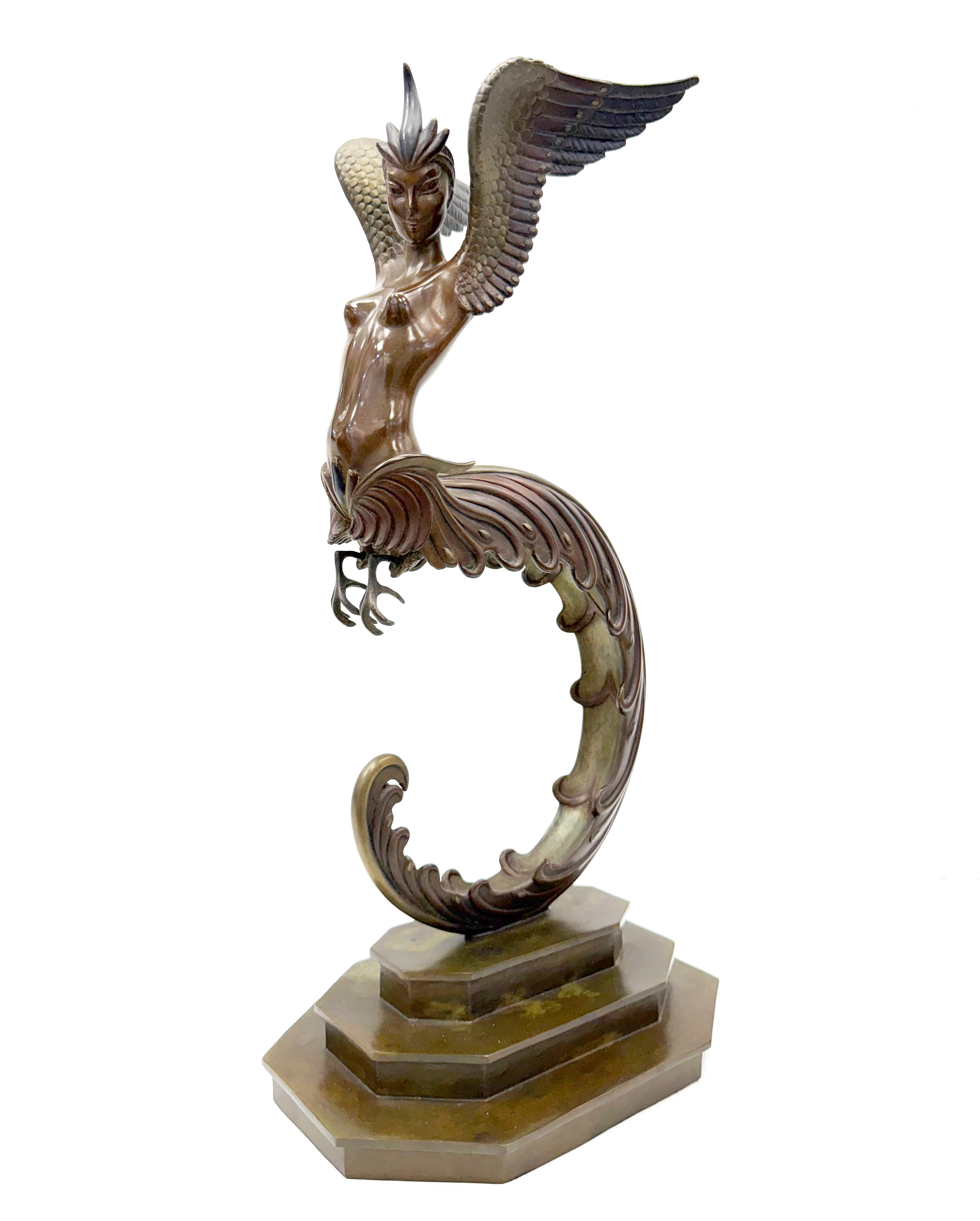 Firebird (bronze sculpture) by Erte