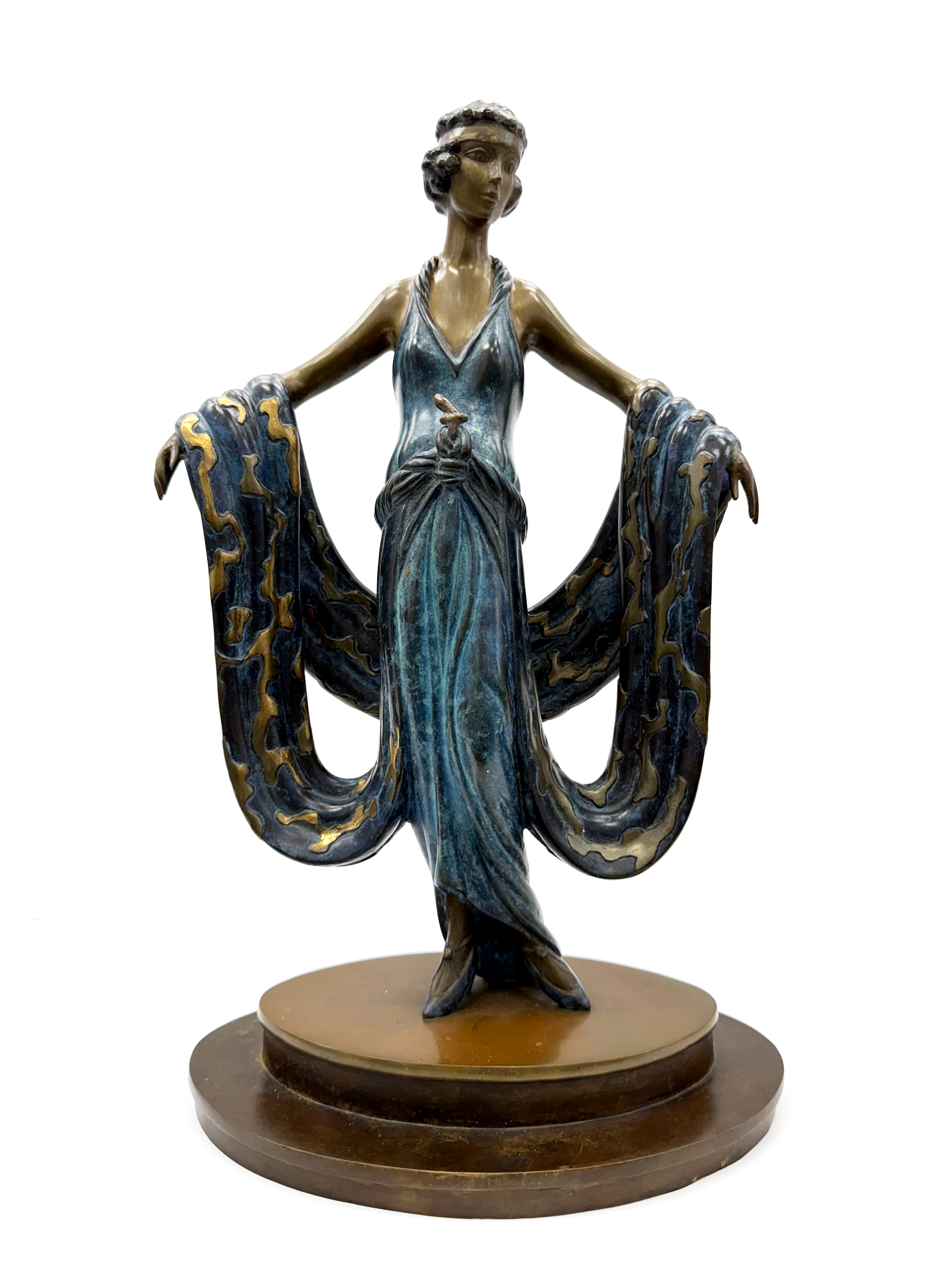 Gala (cold painted bronze sculpture) by Erte