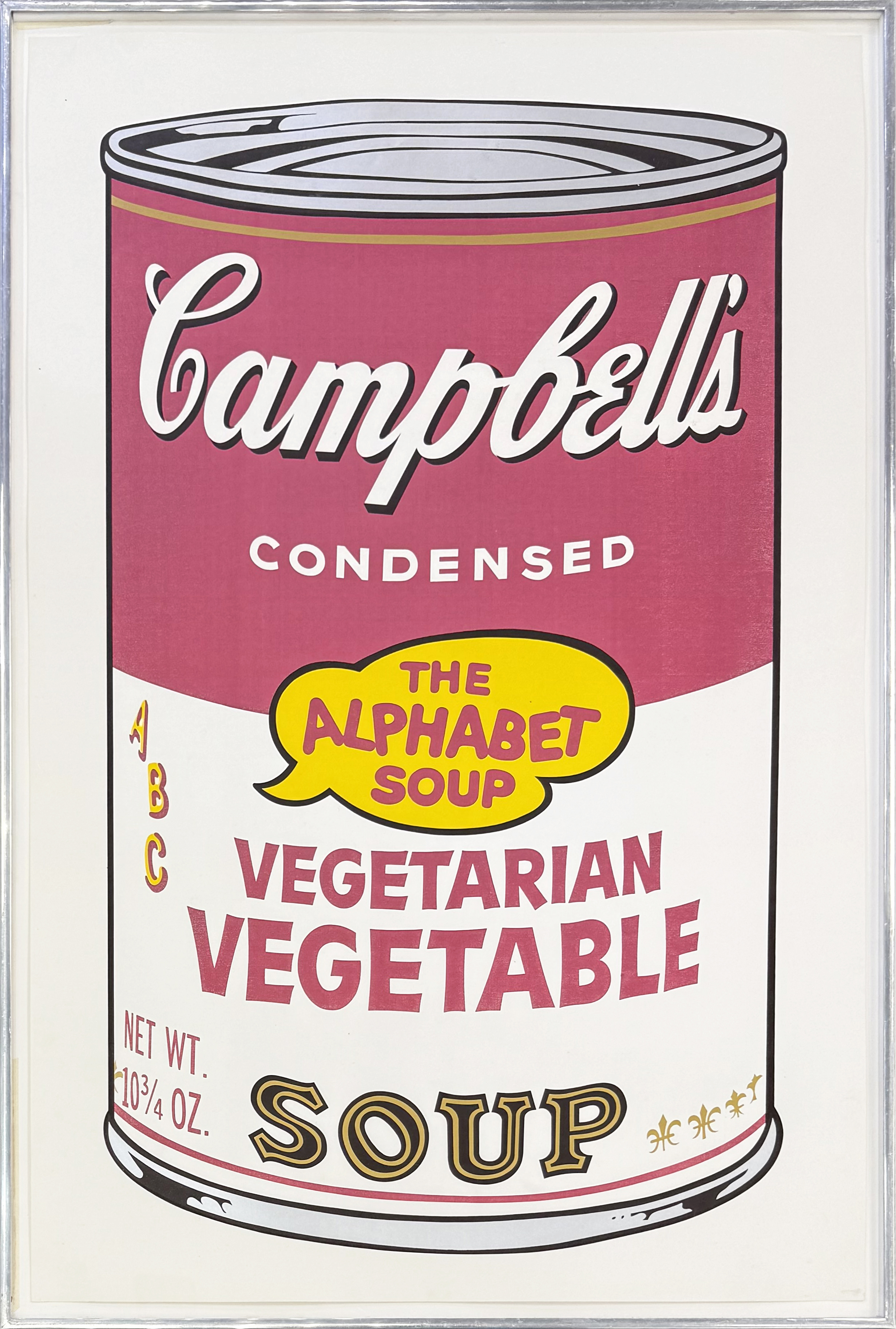 Campbell’s Soup Cans II: Vegetarian Vegetable FS II.56 (signed screen print) by Andy Warhol