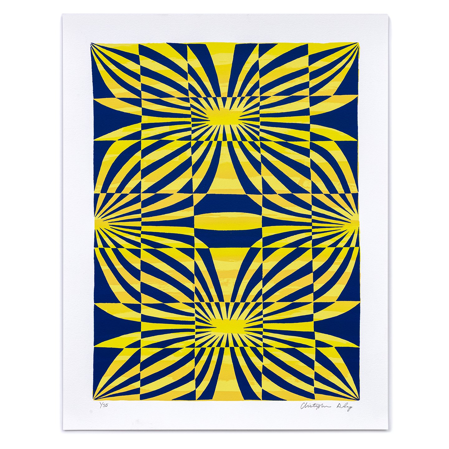 Yellow and Blue, Stacked MRG by Christopher Dunlap