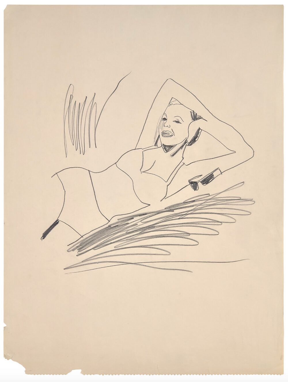 Andy Warhol Untitled (Woman with Sunglasses) by Andy Warhol