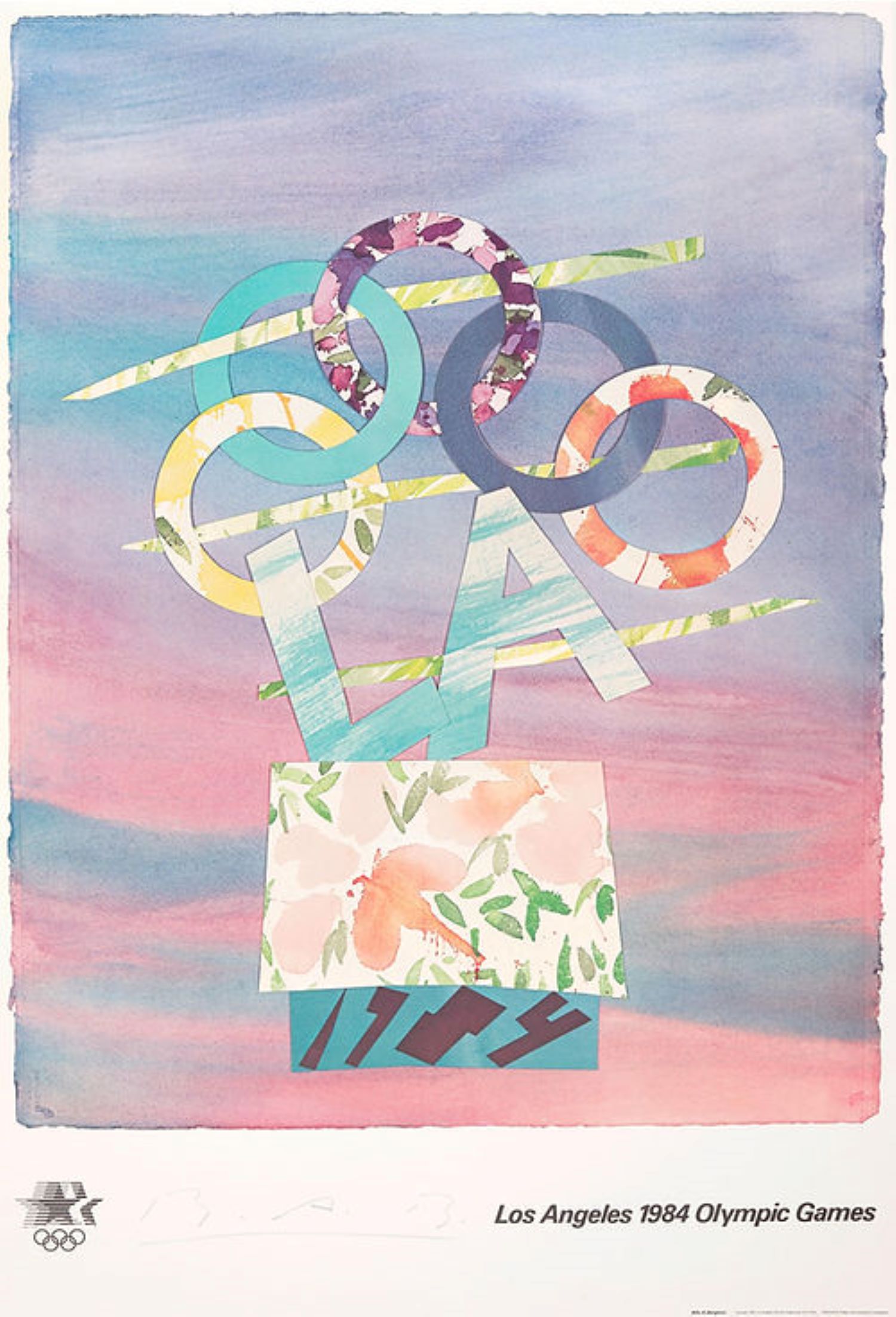 Los Angeles Olympic Games Poster by Billy Al Bengston