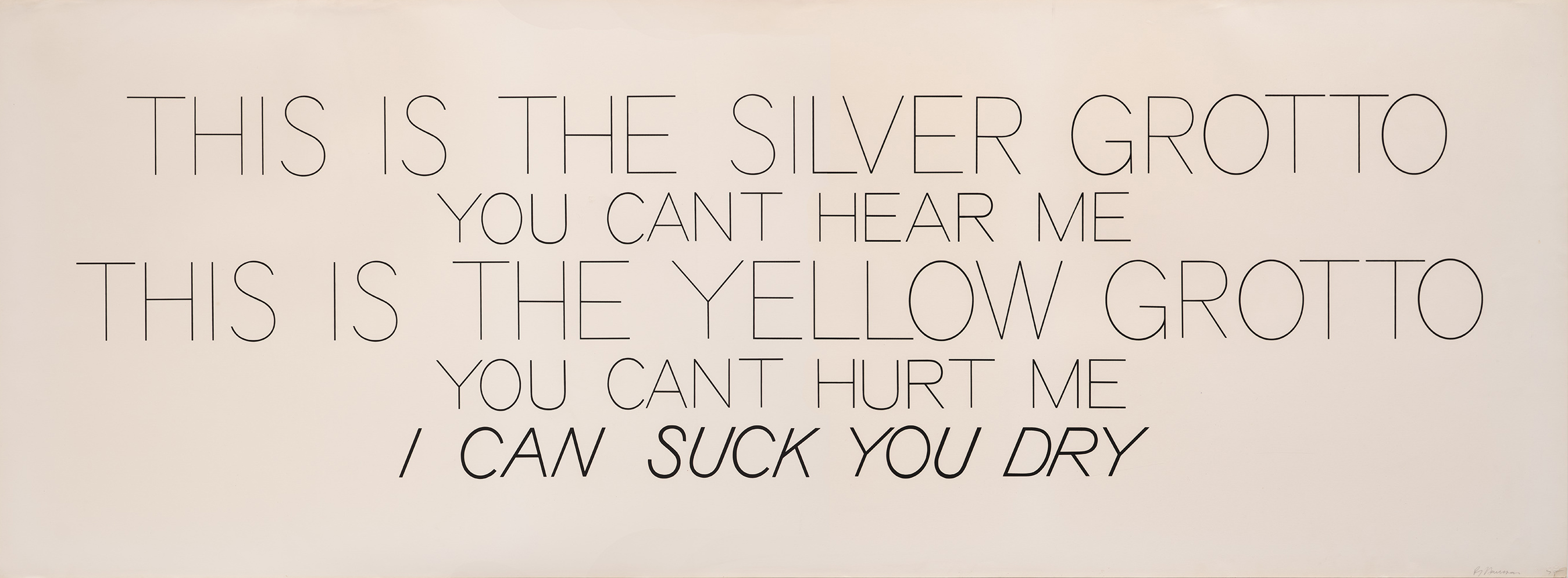 Silver Grotto/Yellow Grotto by Bruce Nauman
