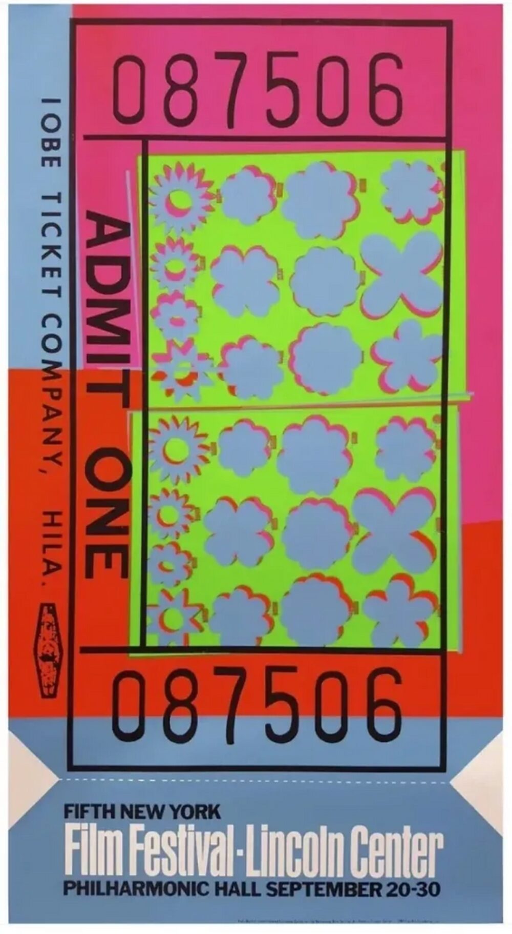 Andy Warhol Lincoln Center Ticket by Andy Warhol