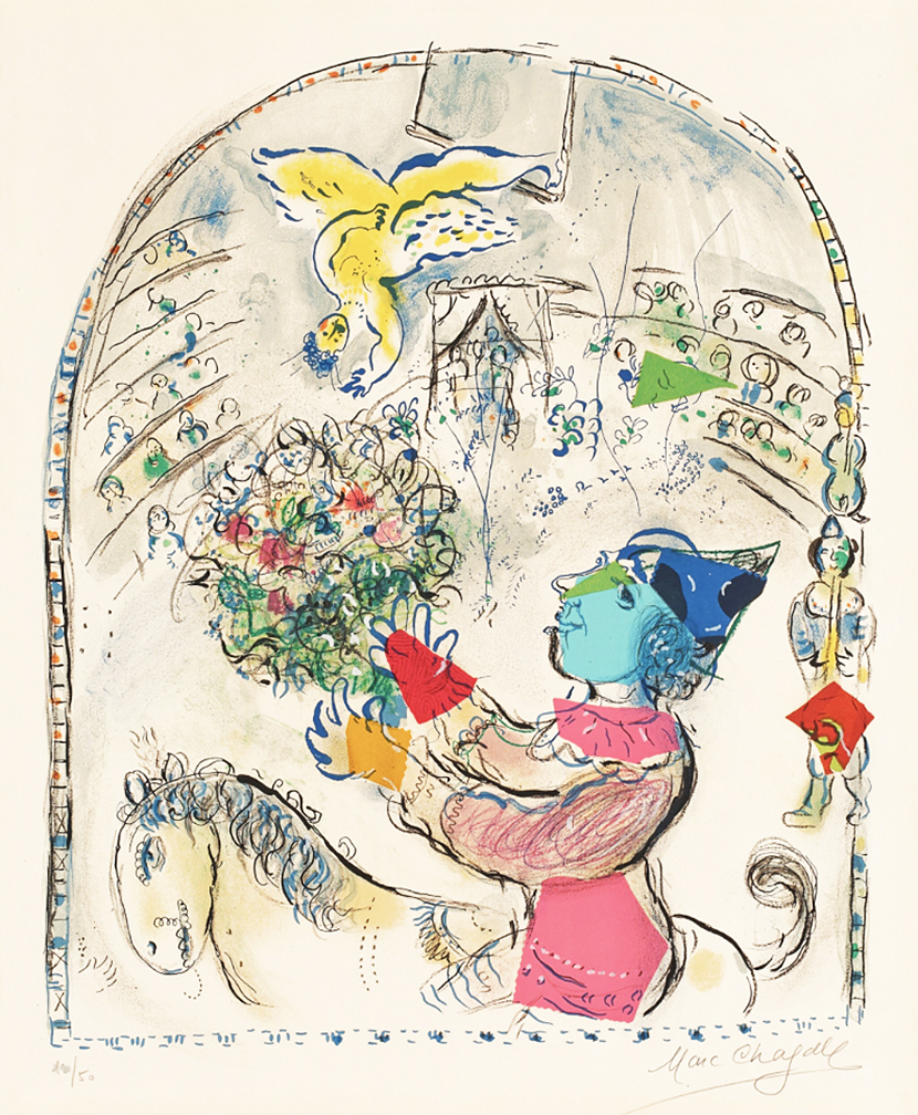 The Circus with The Angel by Marc Chagall