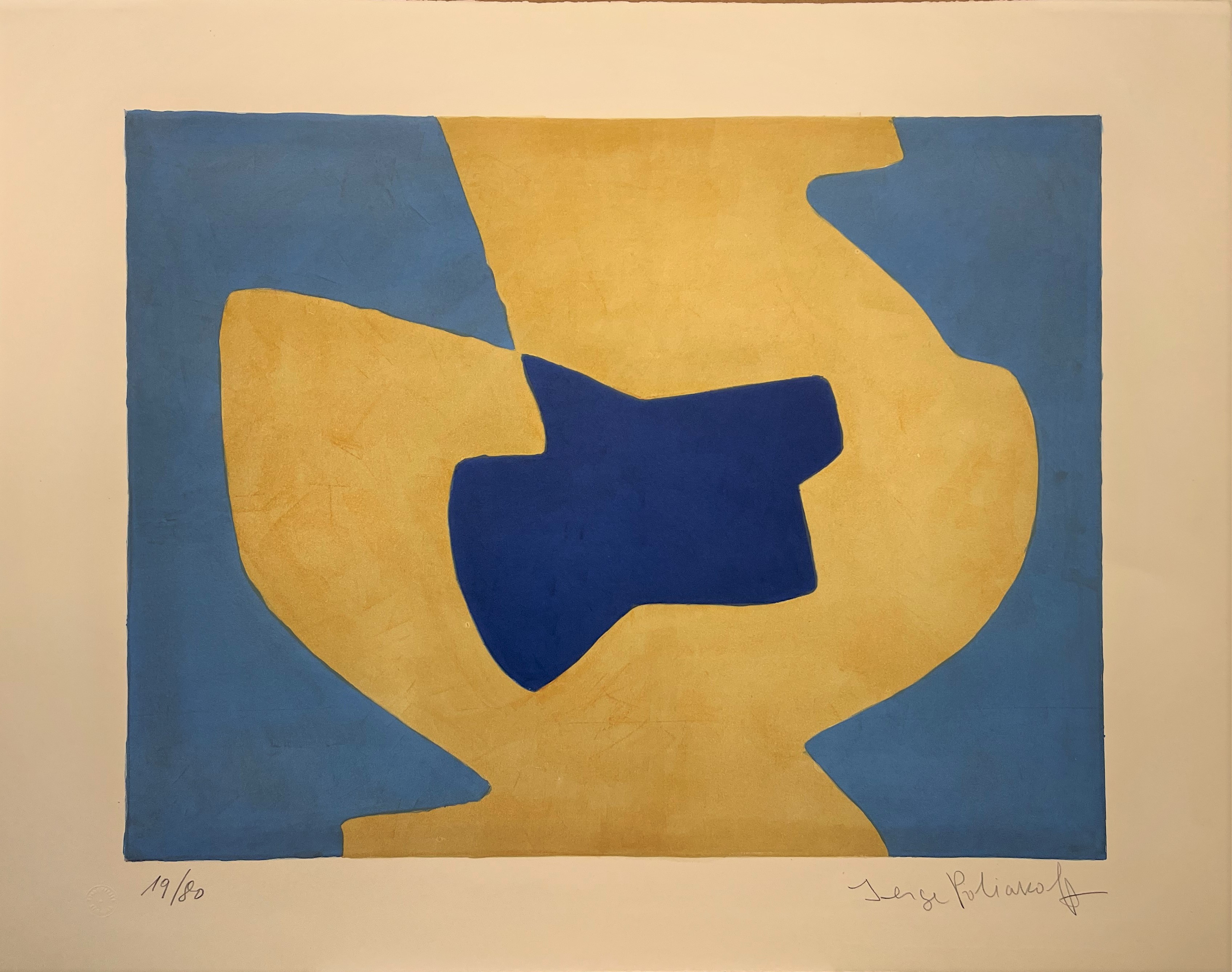 Composition Bleue et Jaune by Serge Poliakoff