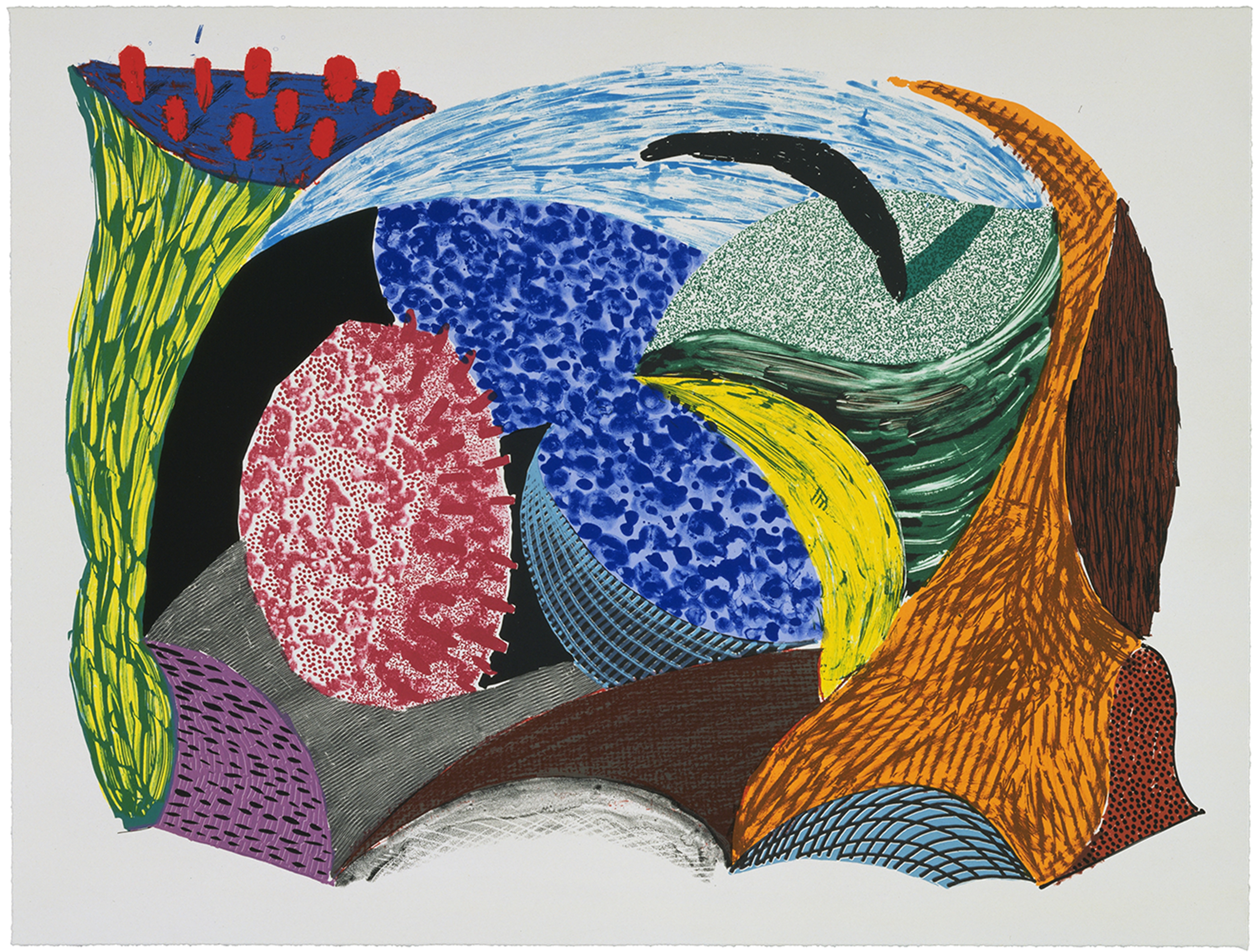 Blue Hang Cliff by David Hockney